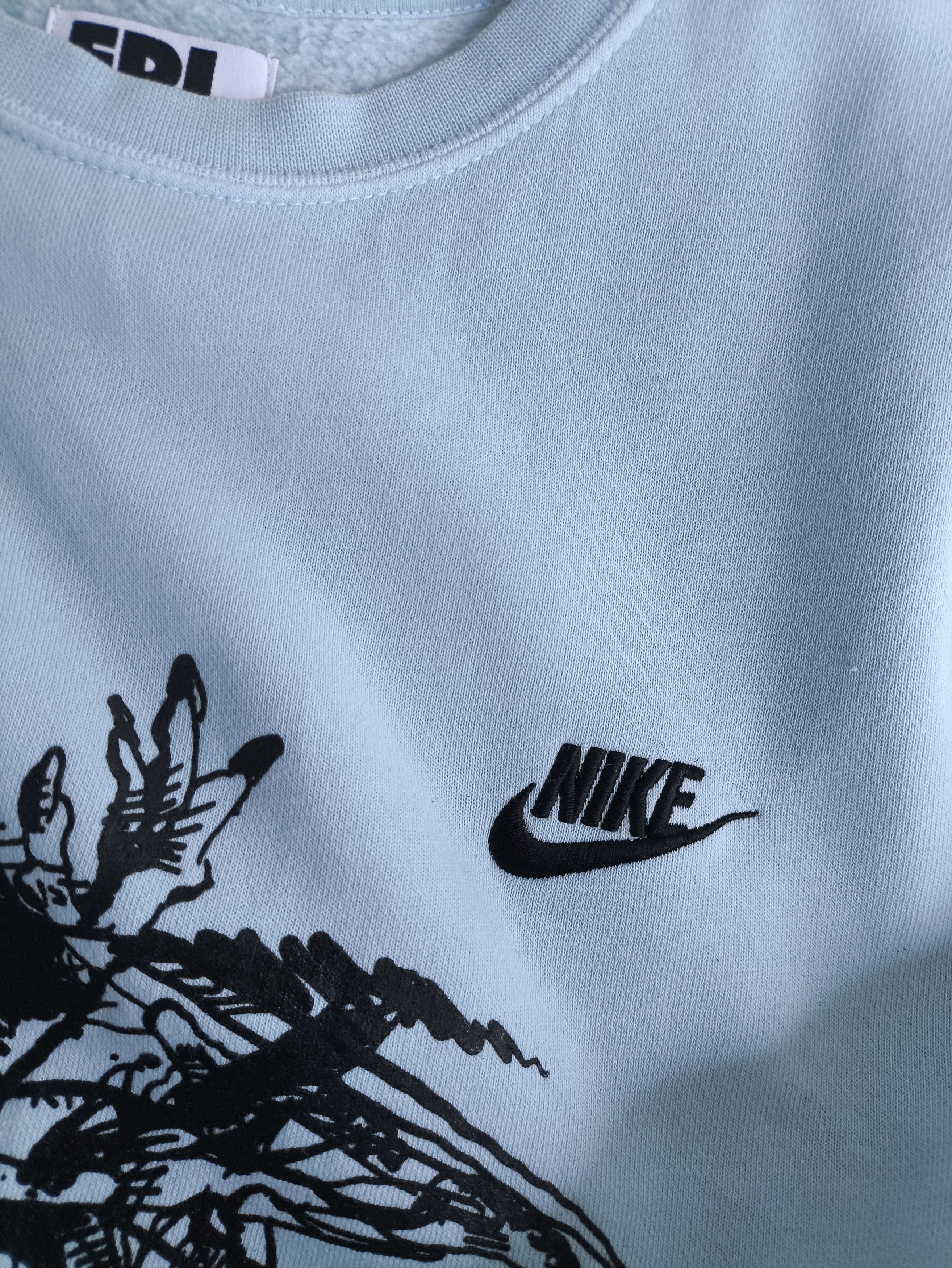 ERL ERL nike graphic sweatshirt crewneck soft blue fit xl Size US L / EU 52-54 / 3 - 4 Thumbnail