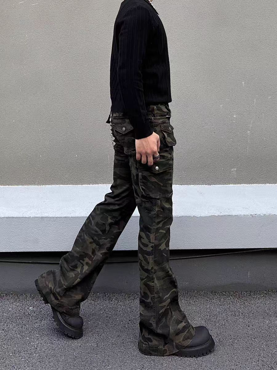 Jean Camouflage Casual Pants Size US 32 / EU 48 - 4 Thumbnail
