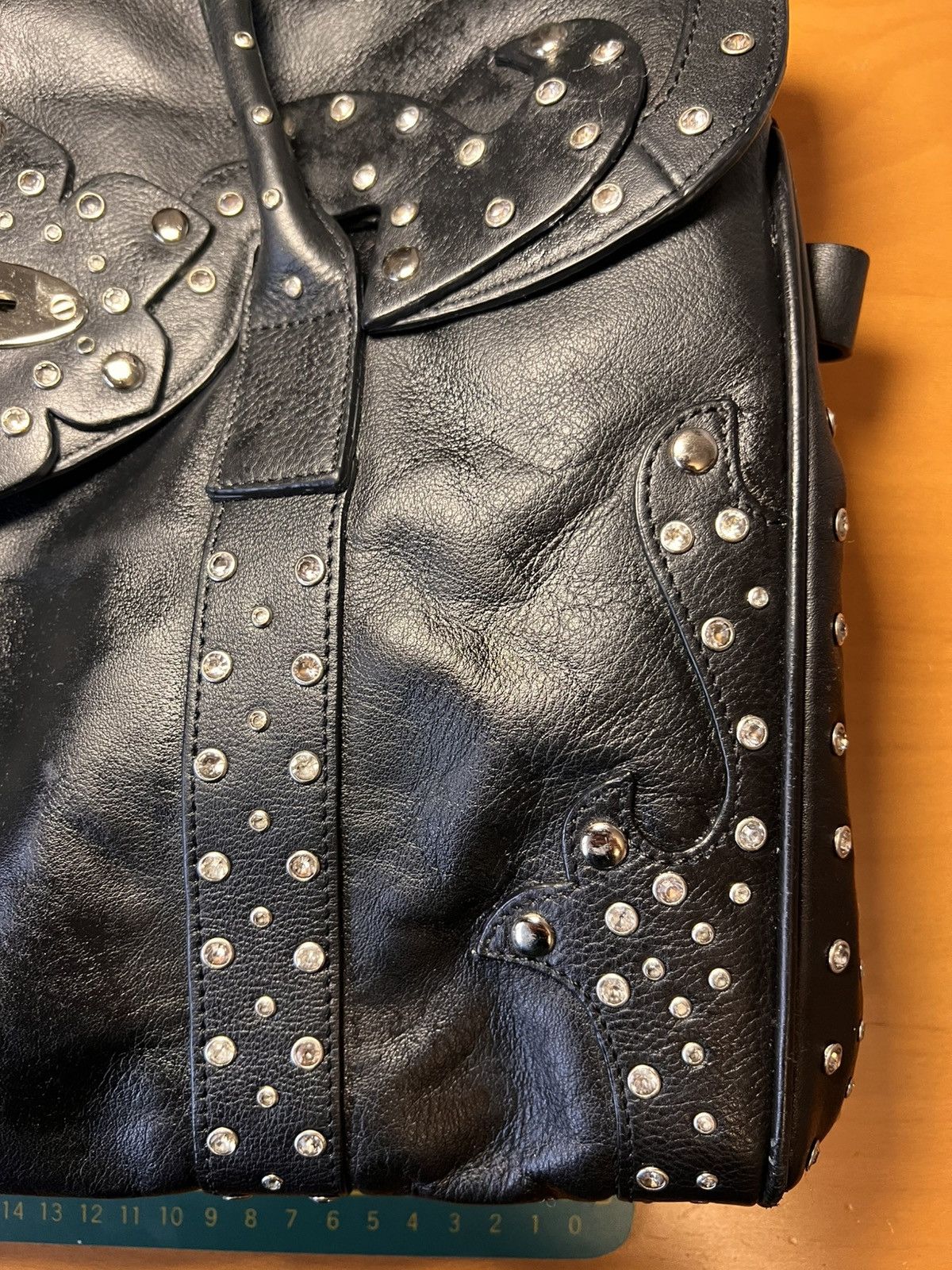 Vintage Vintage CNKW studded rhinestone leather “Birkin” handbag Size ONE SIZE - 19 Thumbnail
