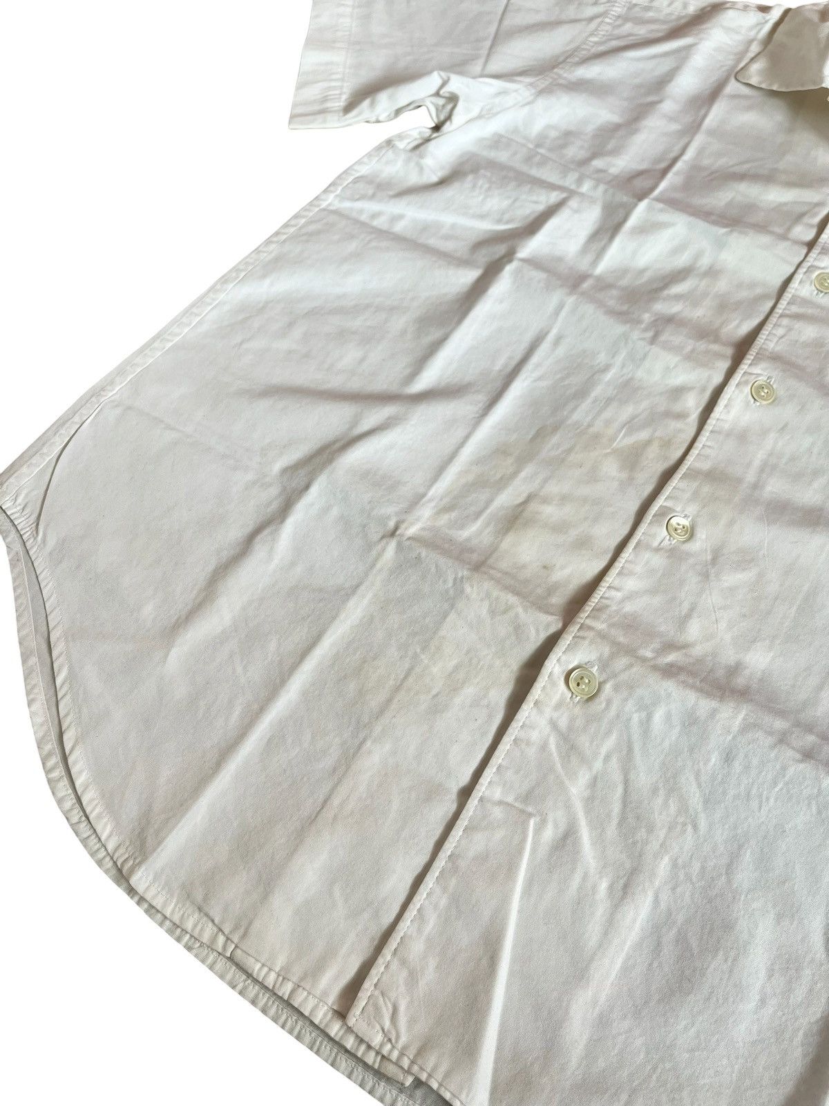 Comme des Garcons Vintage tricot cdg AD1989 cotton white camp shirt Size US S / EU 44-46 / 1 - 3 Thumbnail