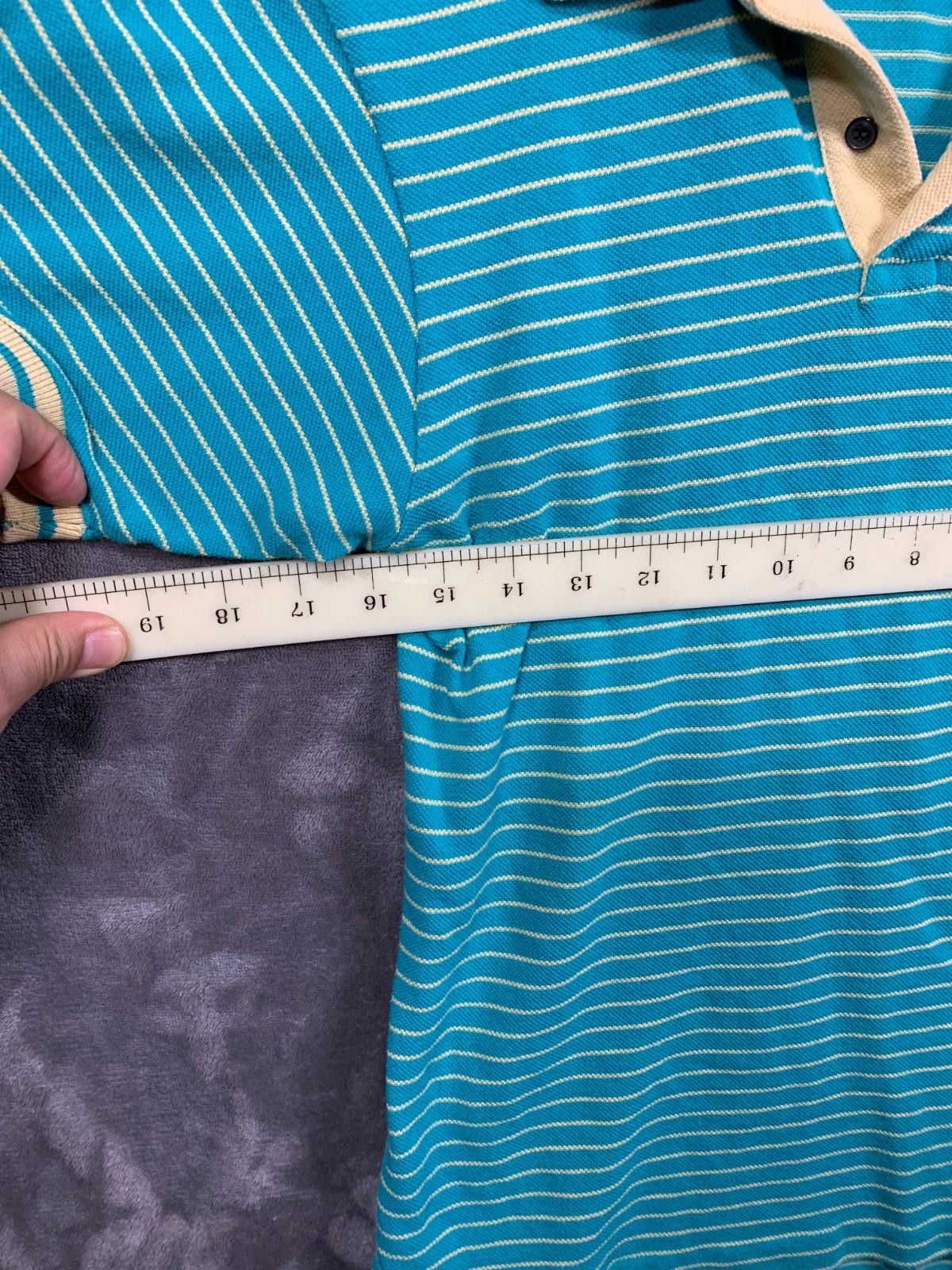 Designer 80s IZOD LACOSTE Patron Polo Shirt 1Turquoise MEDPreppy (104 Size US L / EU 52-54 / 3 - 3 Thumbnail