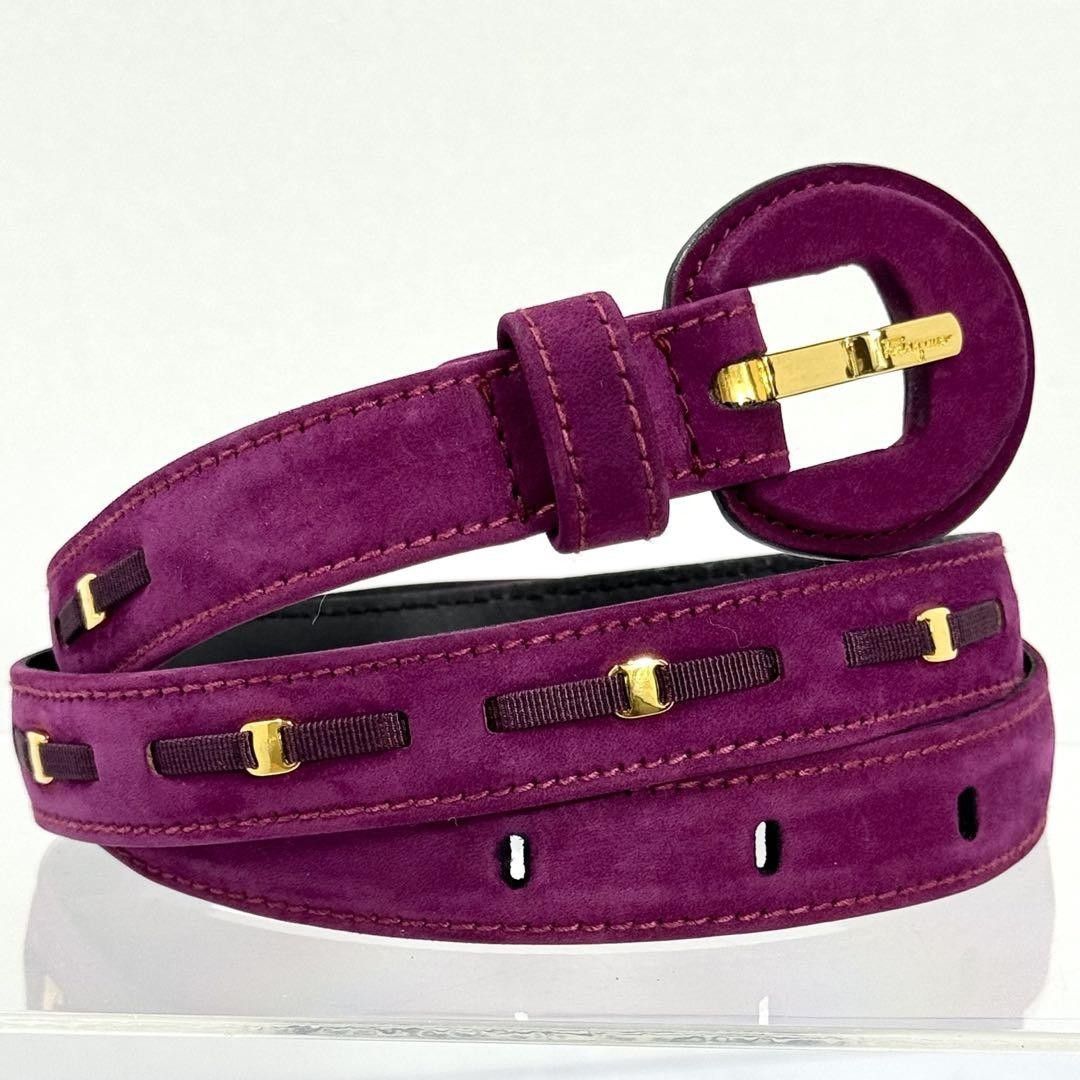 Vintage Ferragamo Suede Belt Vintage Salvatore Ferragamo  display picture 3