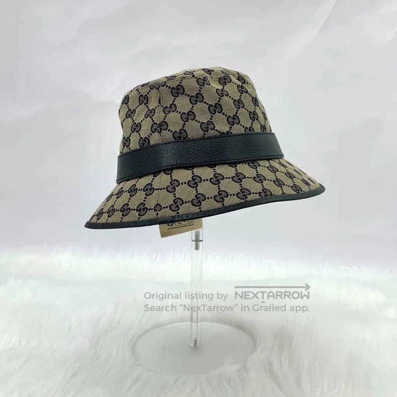 Gucci Gucci Logo Jacquard Bucket Hat. Size ONE SIZE - 2 Thumbnail