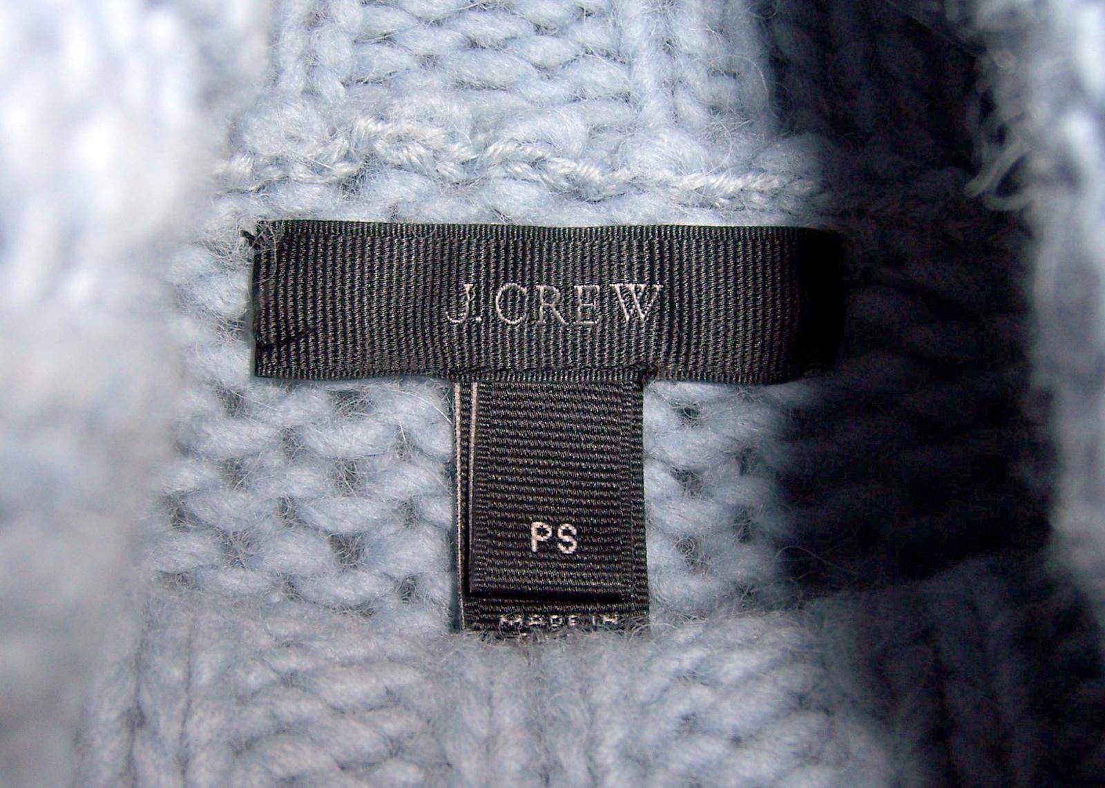 J.Crew J. Crew Wool Blend Cropped Turtle Neck Sweater Light Blue-PS Size S / US 4 / IT 40 - 4 Thumbnail