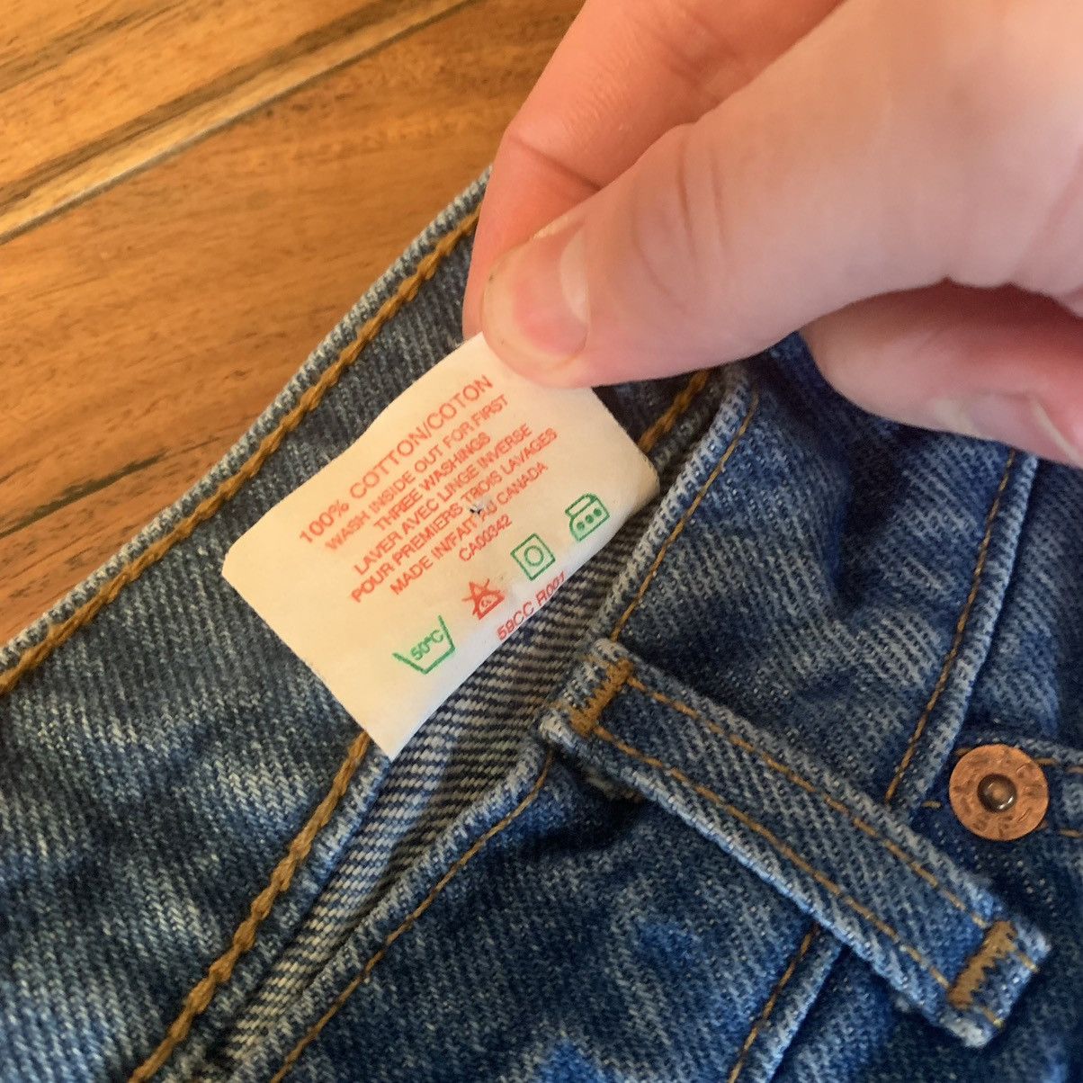 Levi's × Vintage Vintage Levis 🍊Tab 619 Made in Canada Size US 38 / EU 54 - 6 Thumbnail