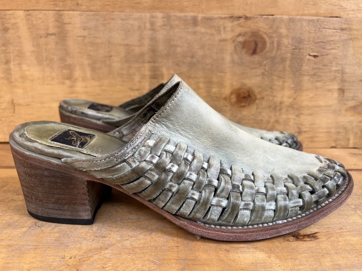 FREEBIRD Women's Freebird By Steven Sofia Tan Leather Mules Clogs Size US 10 / IT 40 - 6 Thumbnail