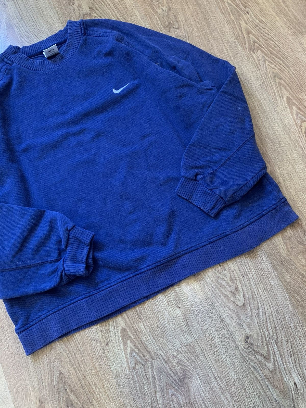 Nike × Vintage Vintage 90s Nike Swoosh Small Logo Heavyweight sweatshirt Size US L / EU 52-54 / 3 - 5 Thumbnail
