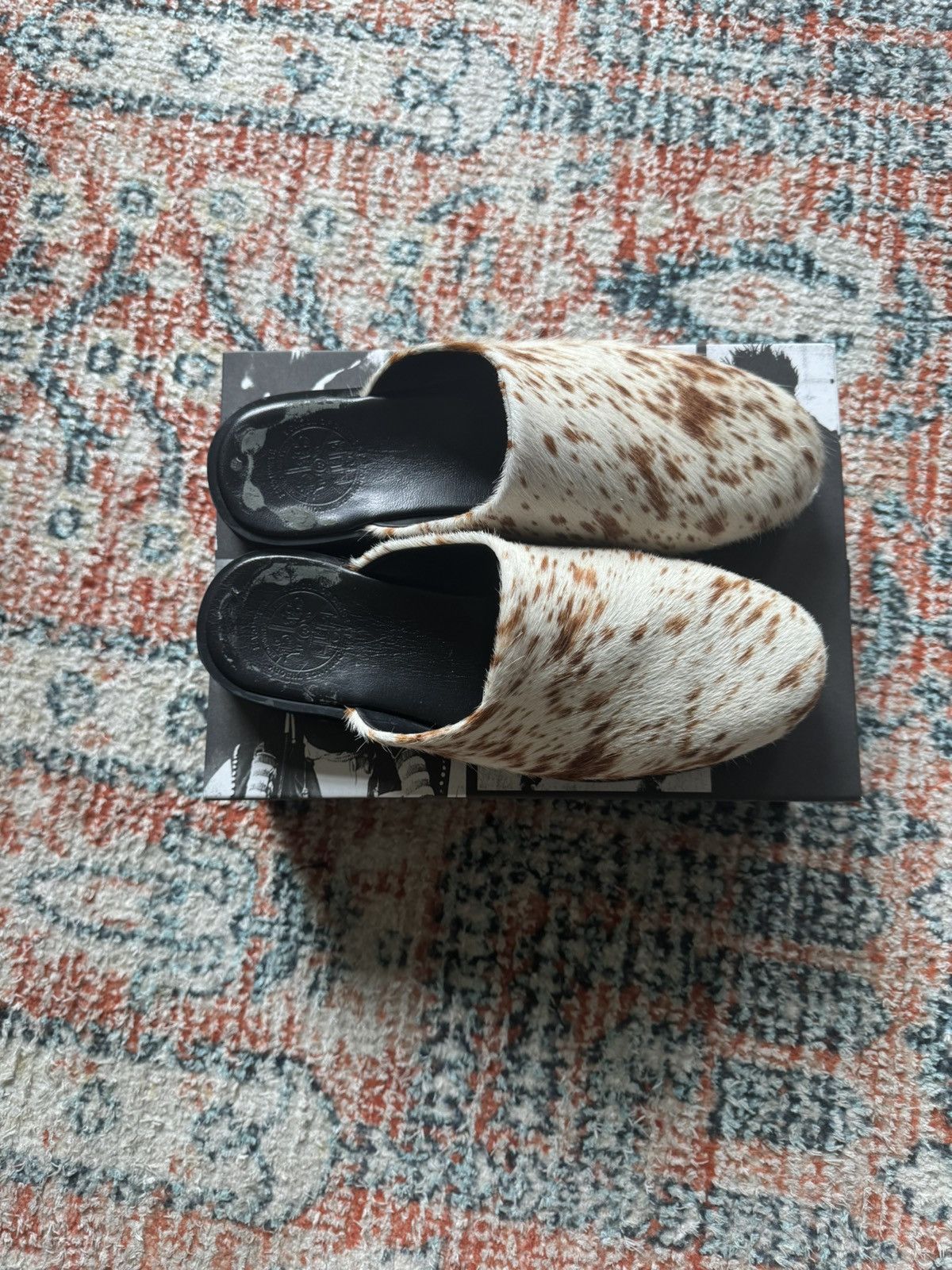 image of Basketcase Gallery Footslog Calf-Hair Shoes in Cowprint, Men's (Size 12)