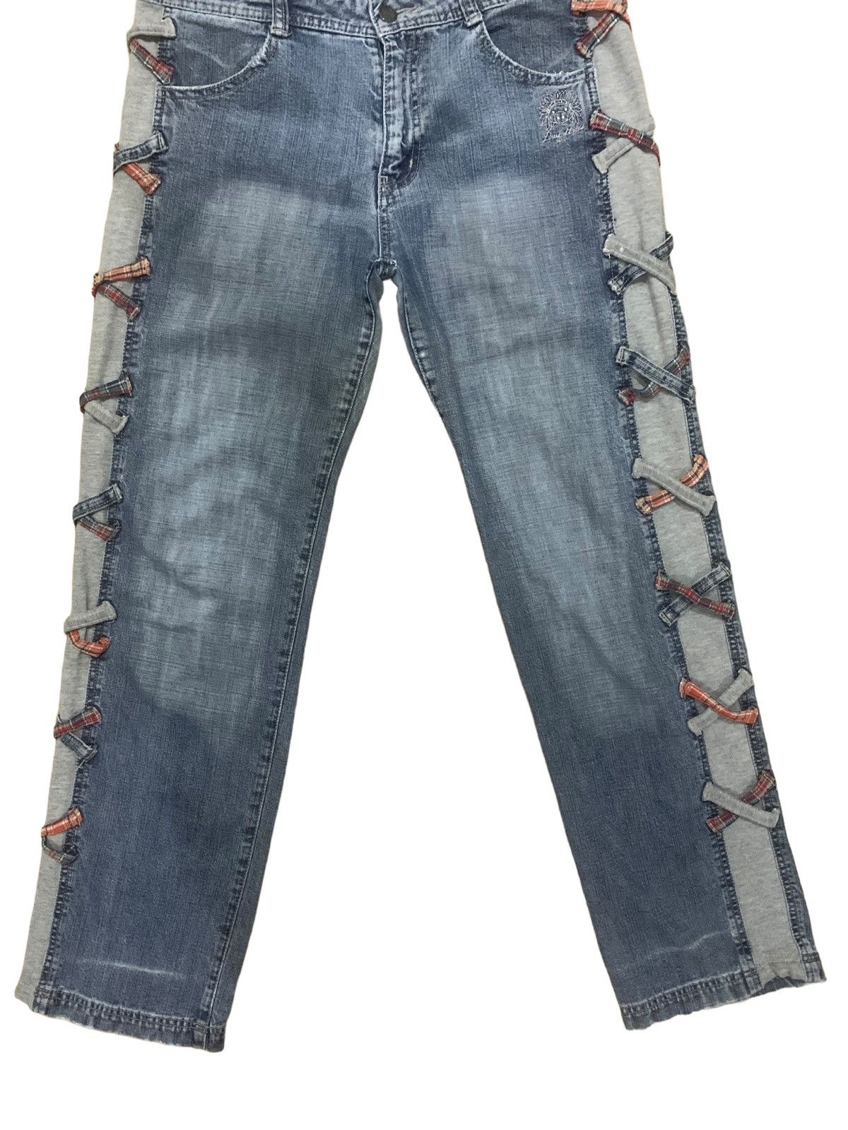 If Six Was Nine × Japanese Brand × Le Grande Bleu (L.G.B.) Vintage Punk Drug Store Bondage Jeans Size US 33 - 7 Thumbnail