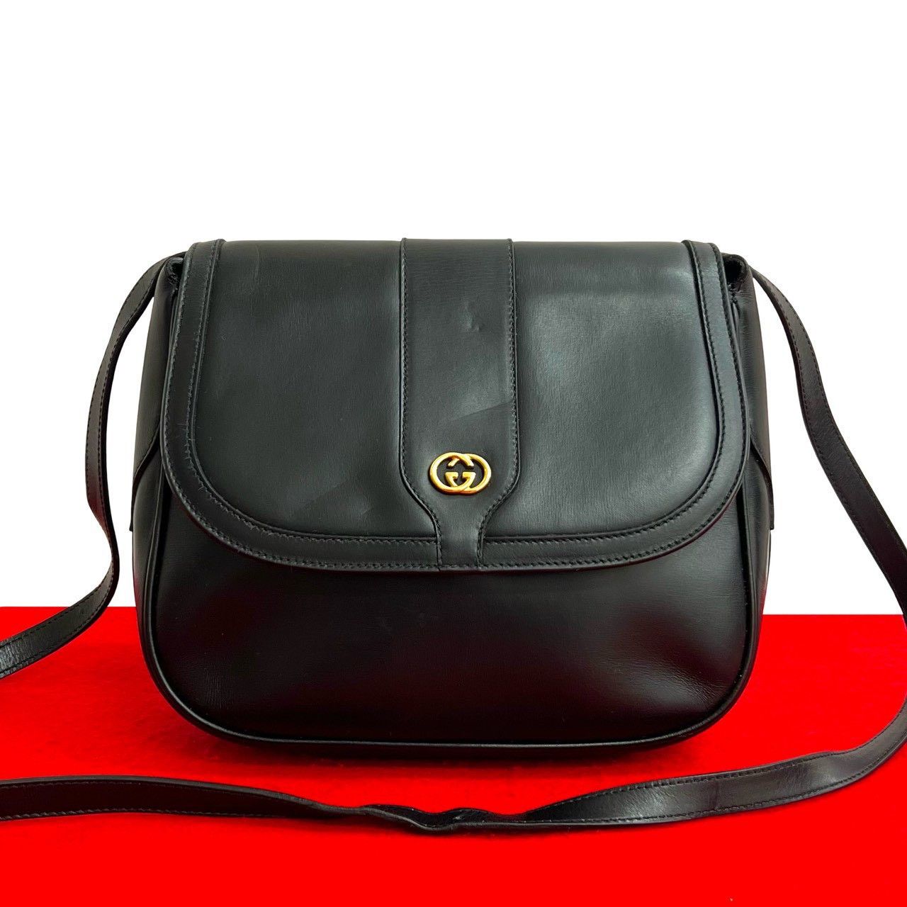 Gucci Gucci Gucci Leather Shoulder Bag Leather Shoulder Bag DUTY FREE for USA Size ONE SIZE - 1 Thumbnail