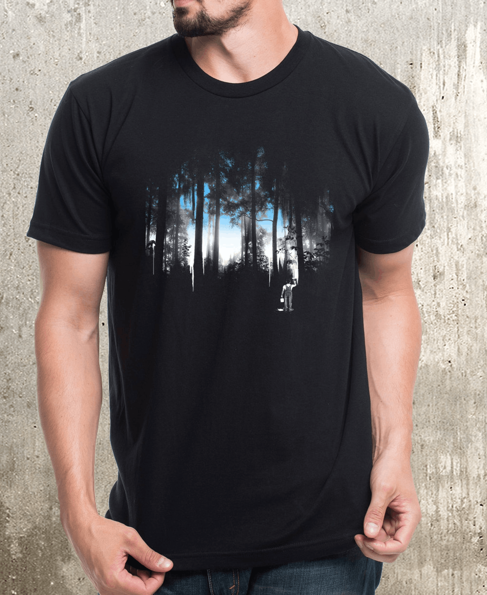 Designer × Vintage Men’s Graphic Tees – Urban Forest Design Size US L / EU 52-54 / 3 - 2 Thumbnail