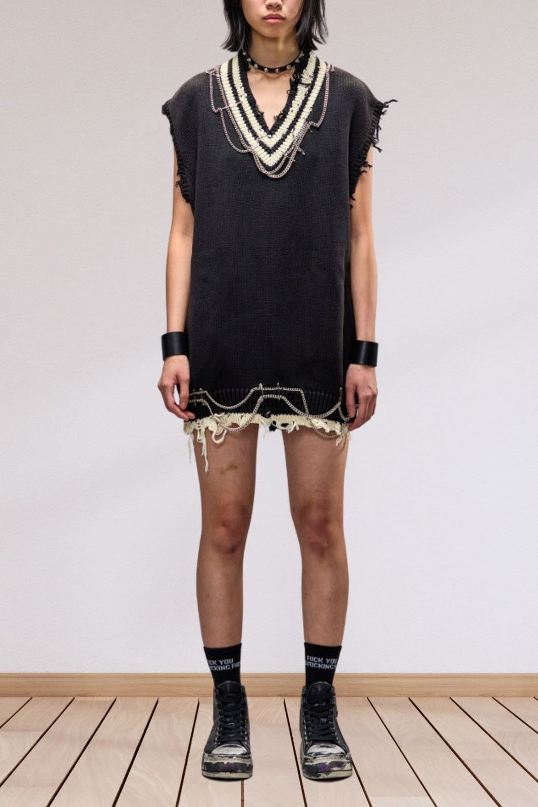 R13 Oversized Chain Embellished Dress Size large Size L / US 10 / IT 46 - 8 Thumbnail