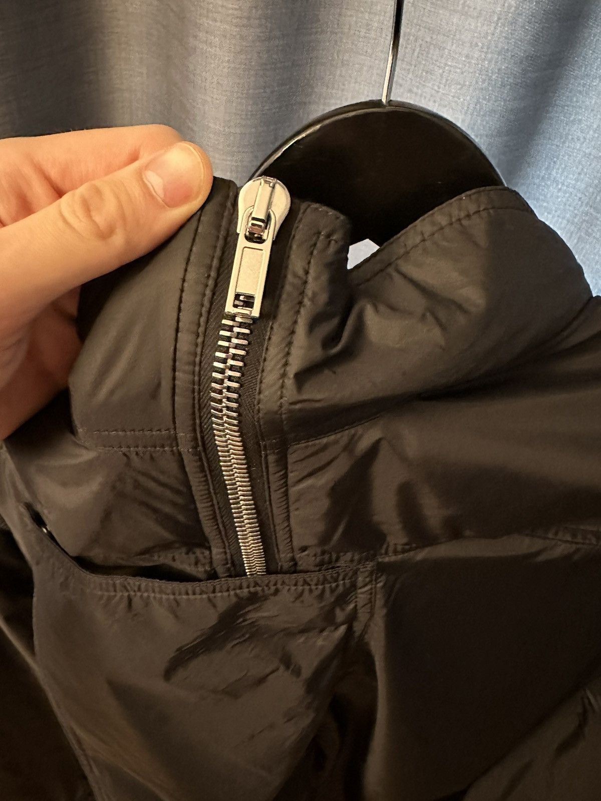 Rick Owens Drkshdw Rick Owens "Sisy" Parka Jacket Black Drkshdw Zip Trenchcoat Size US M / EU 48-50 / 2 - 2 Thumbnail