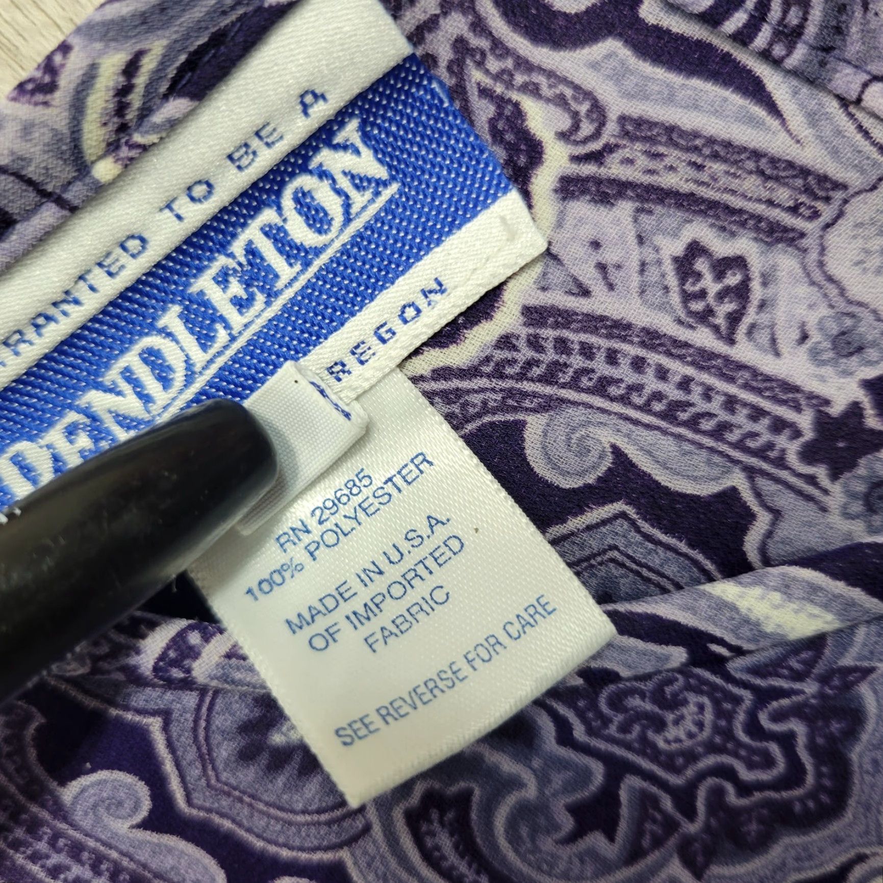 Pendleton Pendleton Purple Blouse Shirt Short Sleeve Casual Mosaic 12 Women Shoulder Pads Lightweight Polyester 12 Size XL / US 12-14 / IT 48-50 - 8 Thumbnail
