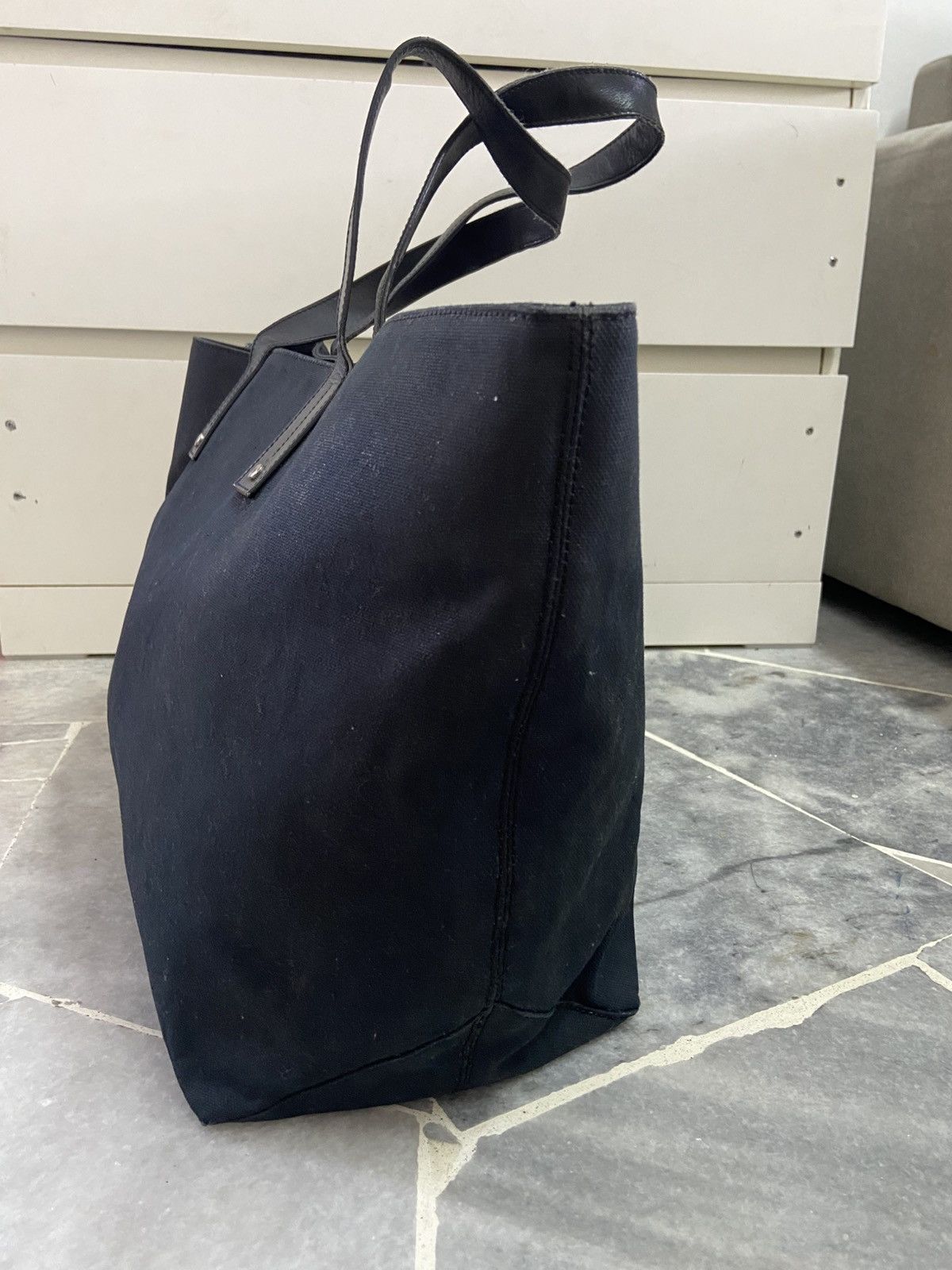 Dior Dior Homme Black Canvas Tote Bag Size ONE SIZE - 4 Thumbnail