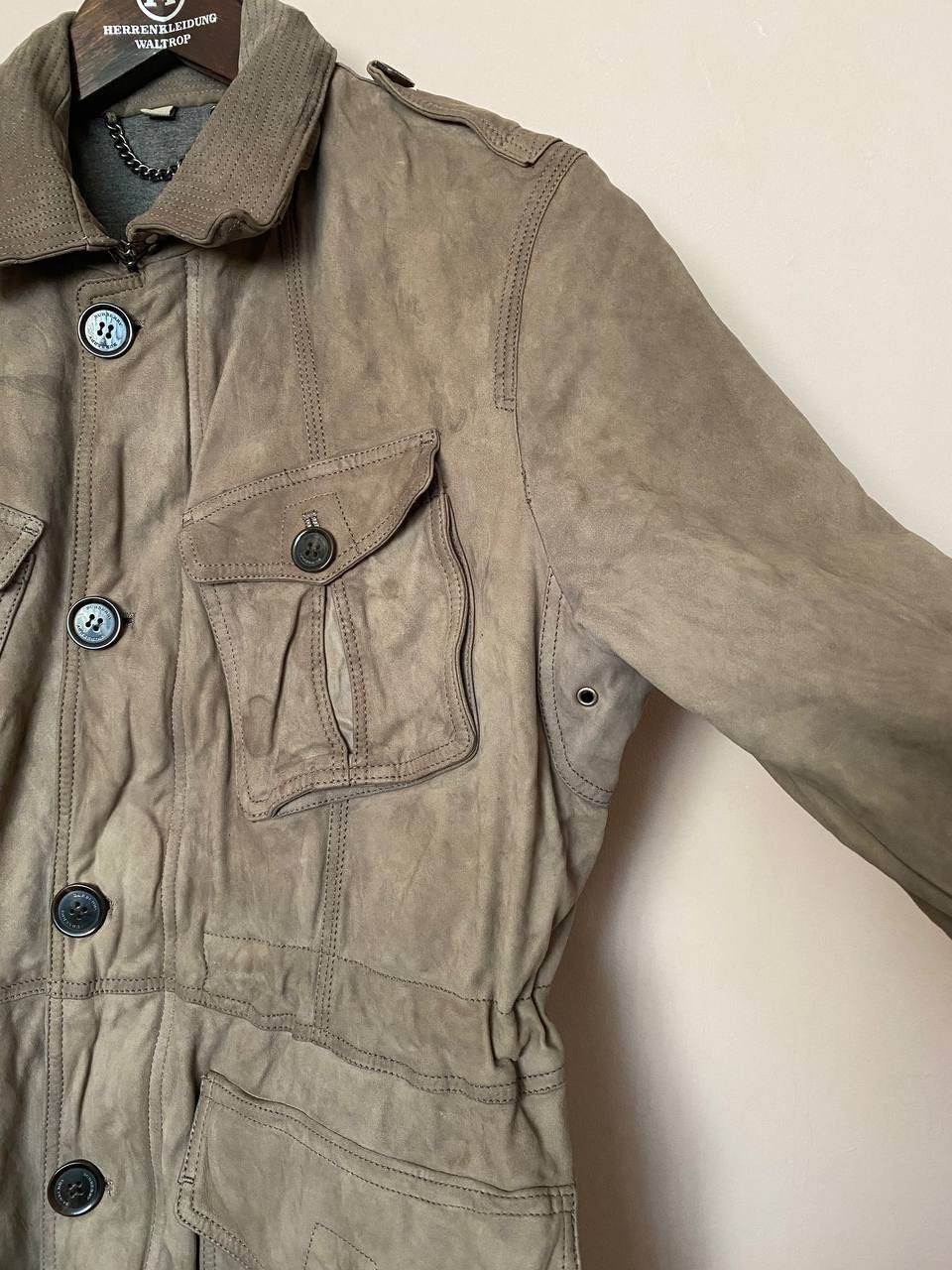 Burberry Extremely rare Burberry leather biker jacket Size US XL / EU 56 / 4 - 2 Thumbnail