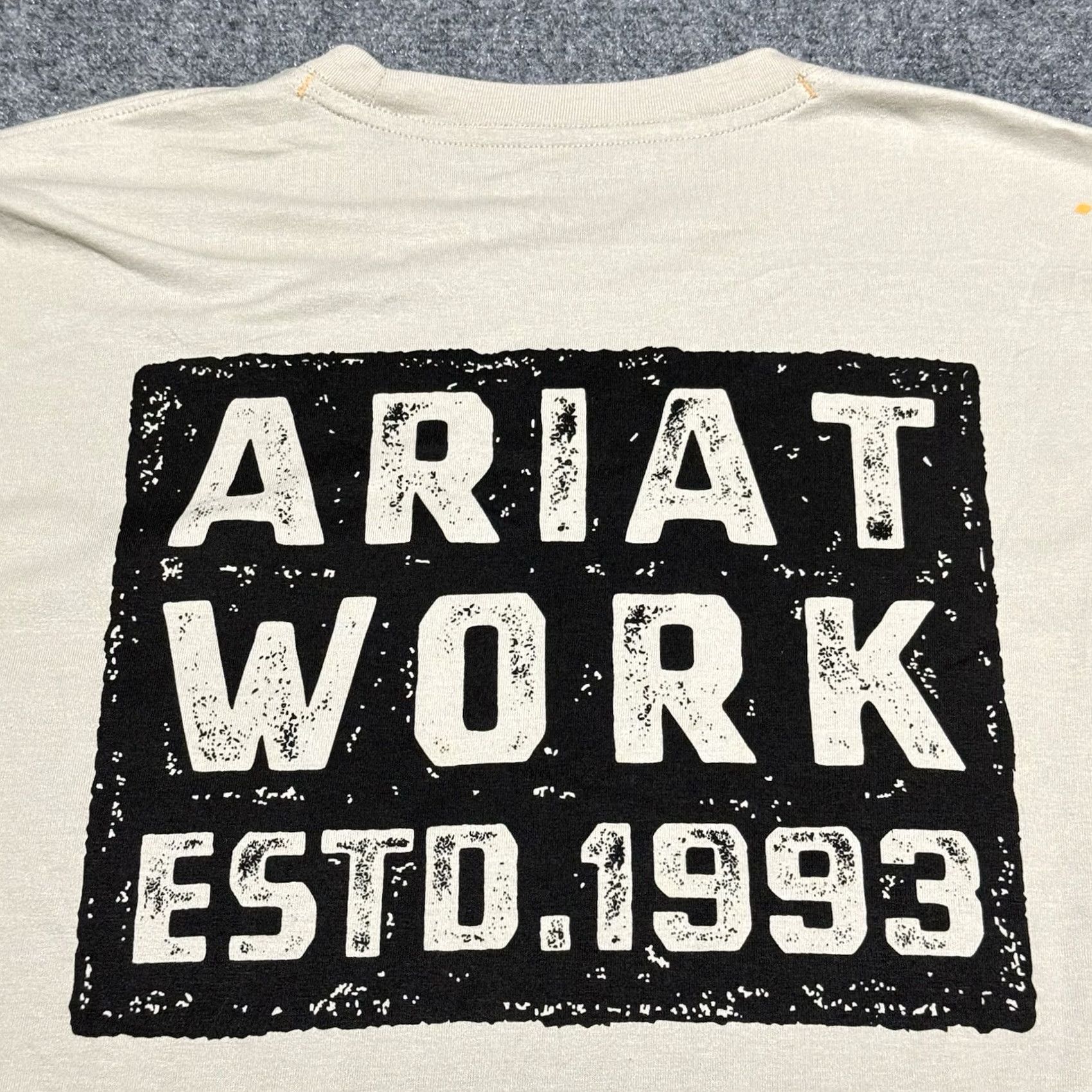 Ariat Ariat Rebar Shirt Mens L Tan Beige Rebar Button-Up Short Sleeve W/NWOT Pocket Collared Workwear Casual Outdoor Fall Summer Spring Winter, Regular Mens Size US L / EU 52-54 / 3 - 2 Thumbnail