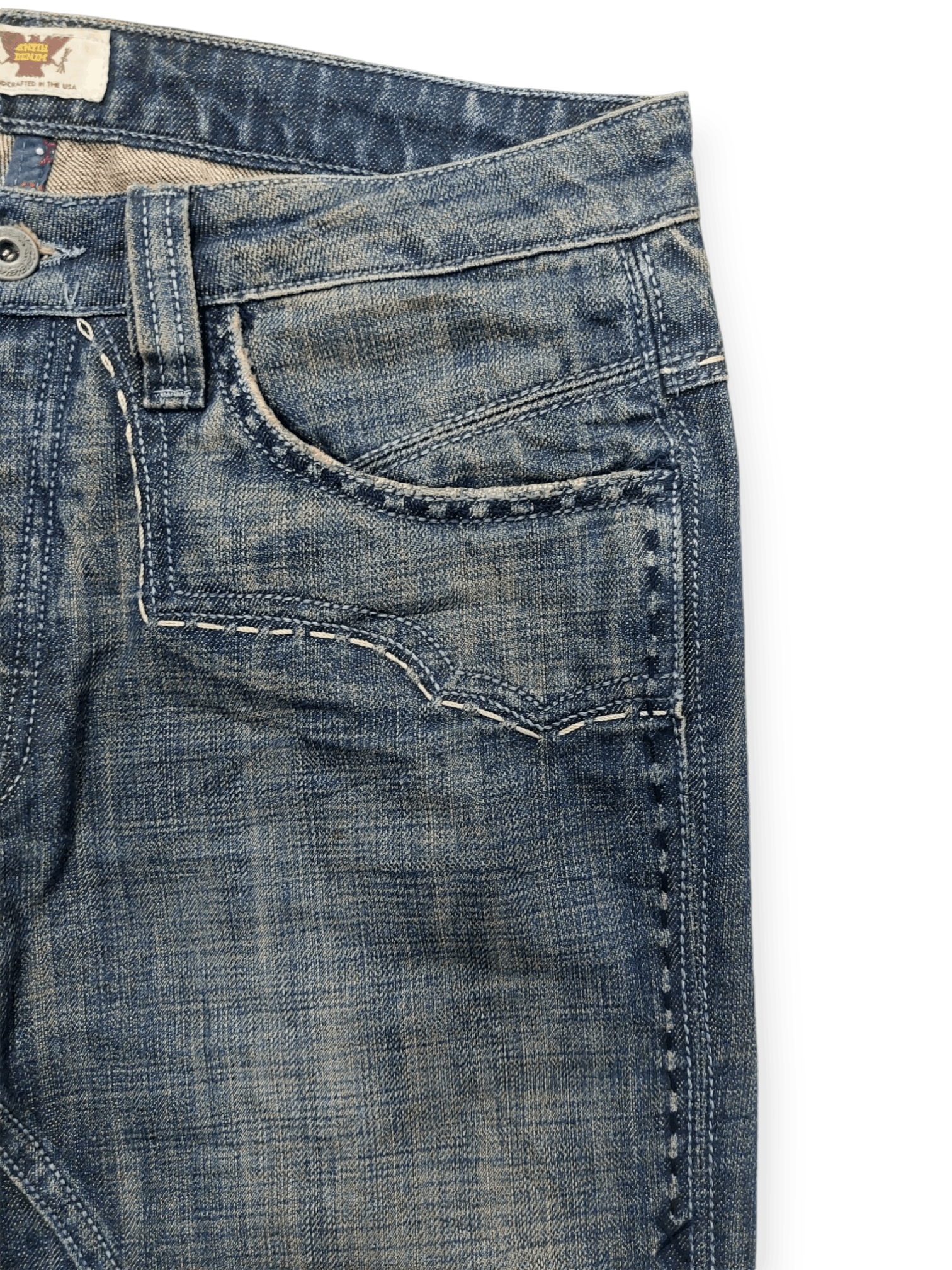 Antik Denim × If Six Was Nine Flared💥 Vintage Antik Denim Embroidered Denim Jeans Size US 31 - 8 Thumbnail