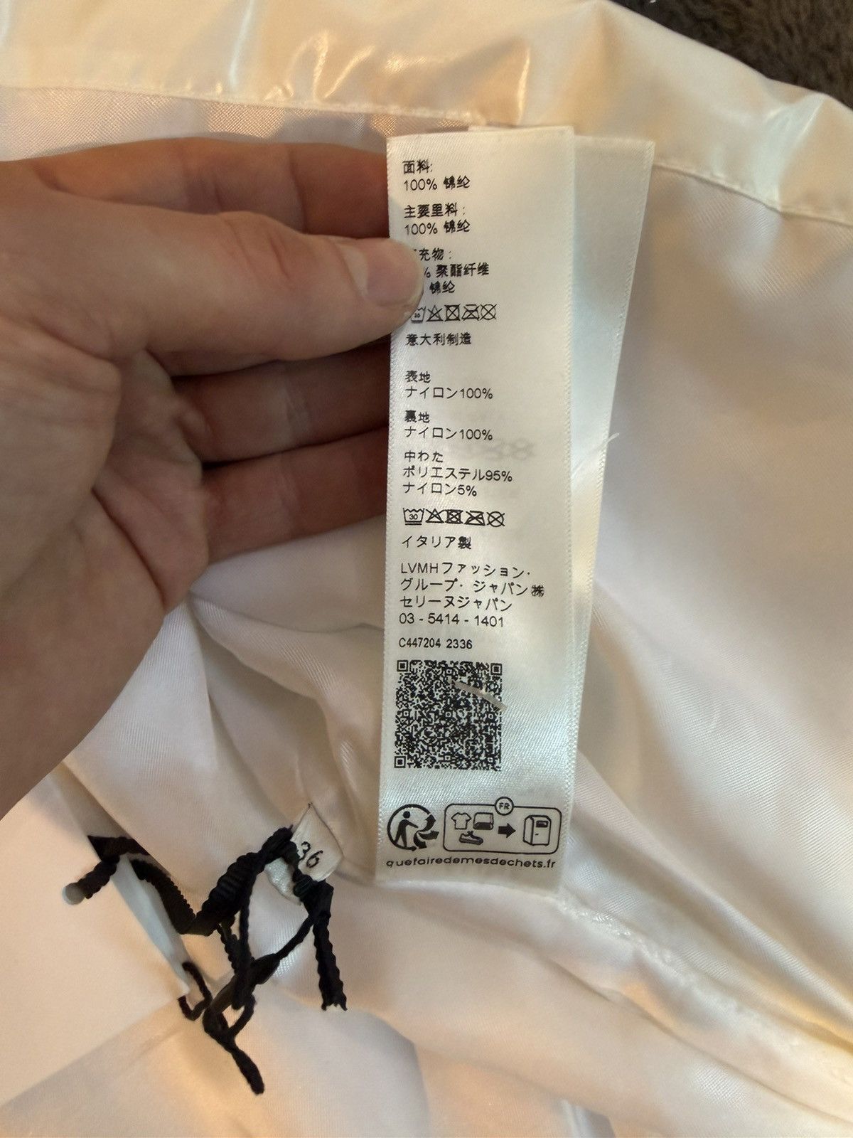 Celine SS24 Celine Striped Cropped Nylon Puffer Size XS / US 0-2 / IT 36-38 - 16 Thumbnail