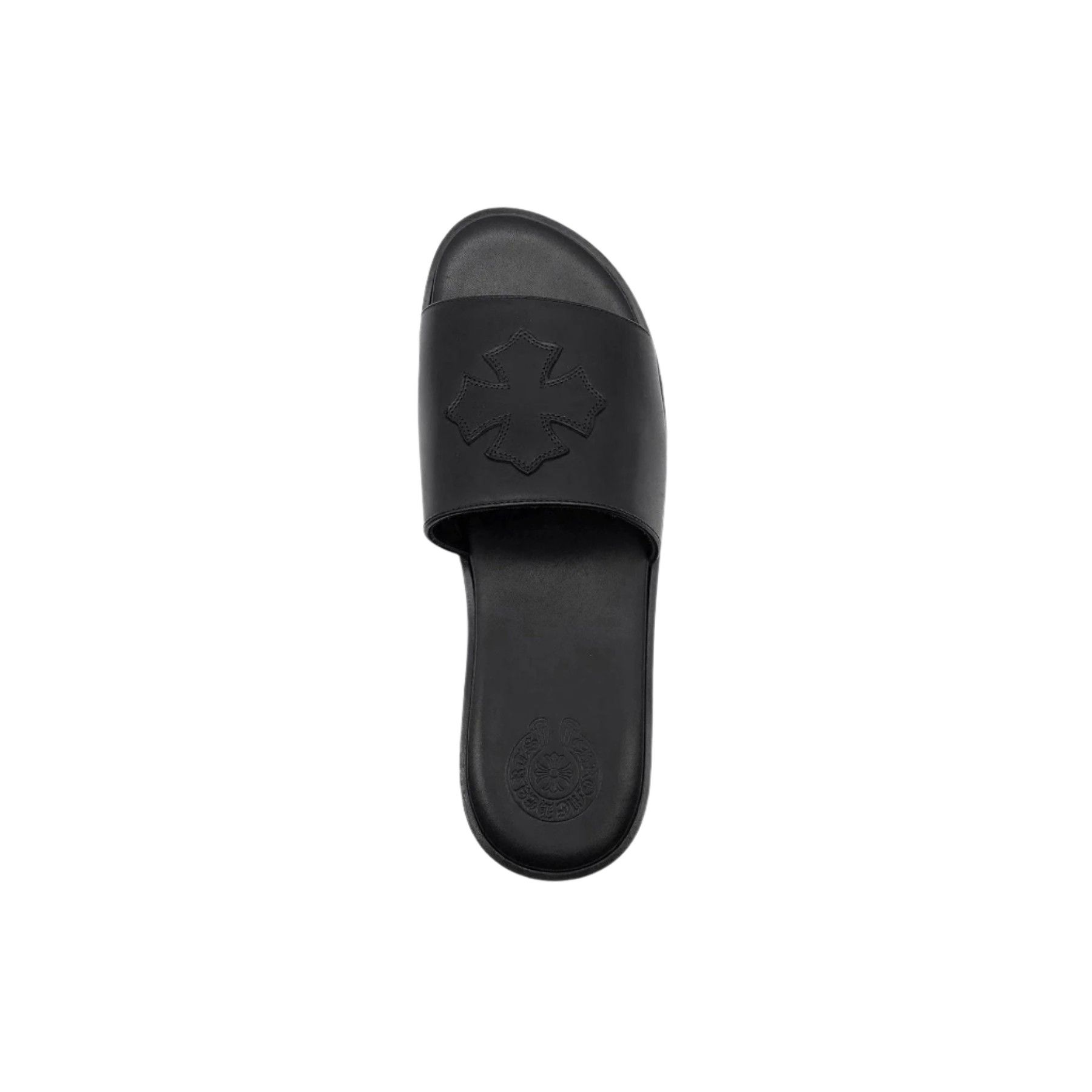Chrome Hearts Chrome Hearts CH Plus Patch Leather Slide Slippers Size US 10 / IT 40 - 3 Thumbnail