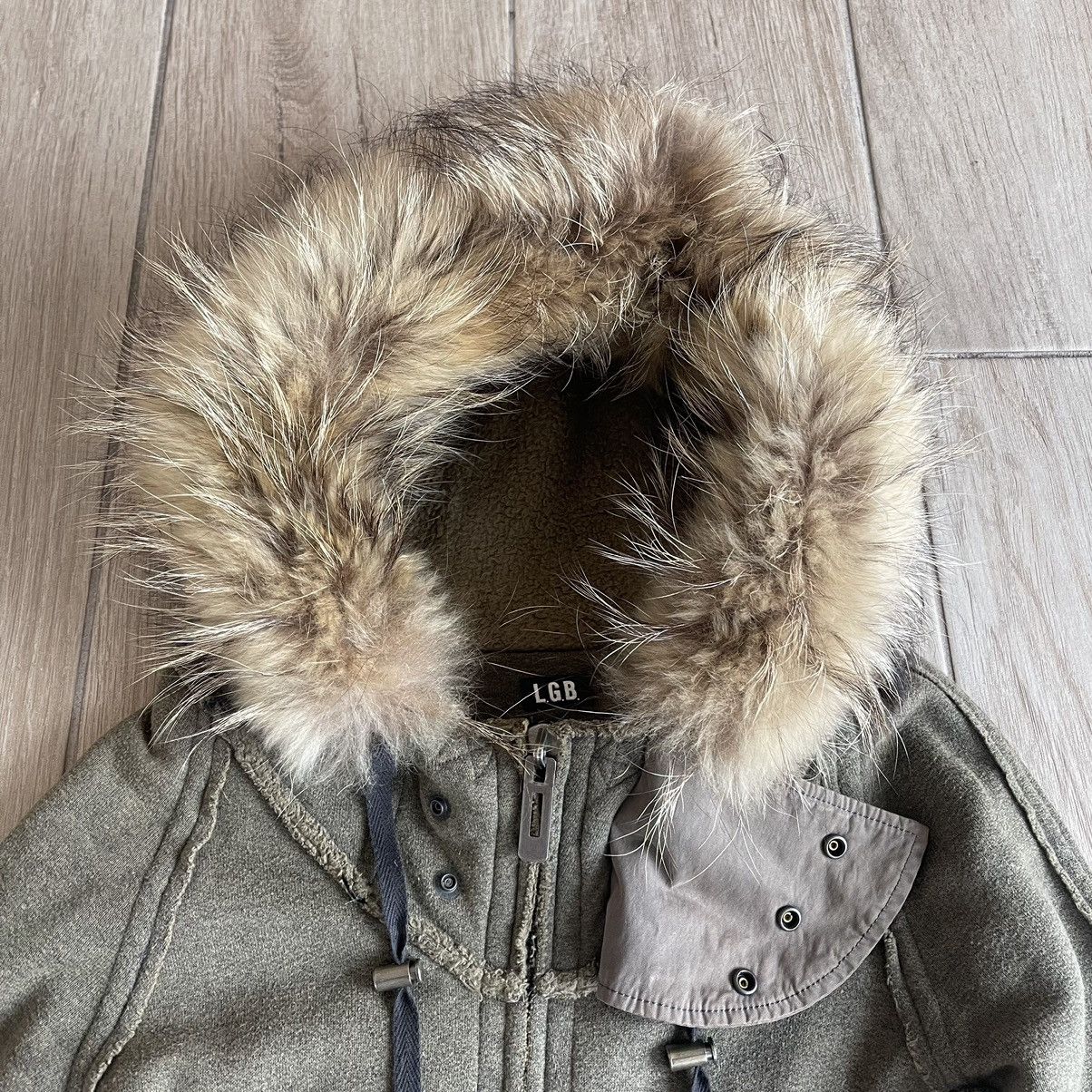 Le Grande Bleu (L.G.B.) Raccoon Fur Parka Hoodie Sweatshirt Size US M / EU 48-50 / 2 - 3 Thumbnail