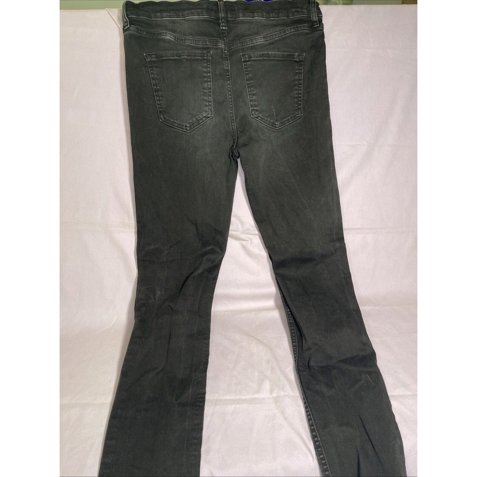 Free People Free People Jeans Women's 29 Regular Pockets Black Denim Size 29" - 6 Thumbnail