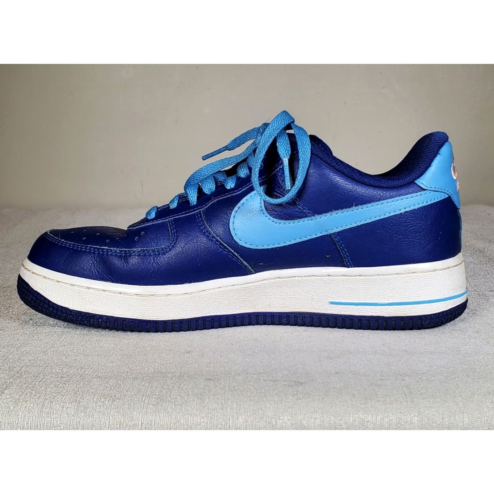 Nike Nike Air Force 1 Low iD By You - Womens Sneakers - Premium Blue - AQ3778-992 - Comfortable Shoes - Official Size US 10 / IT 40 - 3 Thumbnail