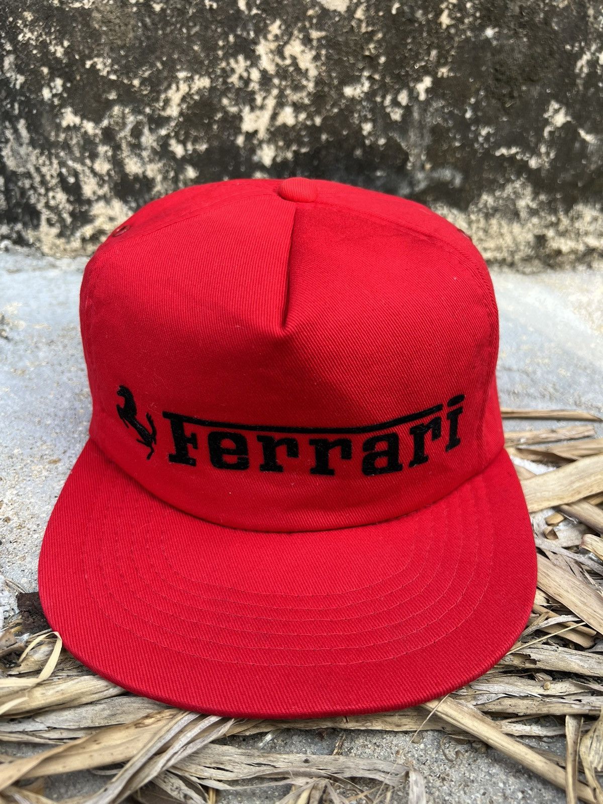 Ferrari × Vintage Vintage 90s Ferrari Logo Foam Cap Size ONE SIZE - 1 Thumbnail