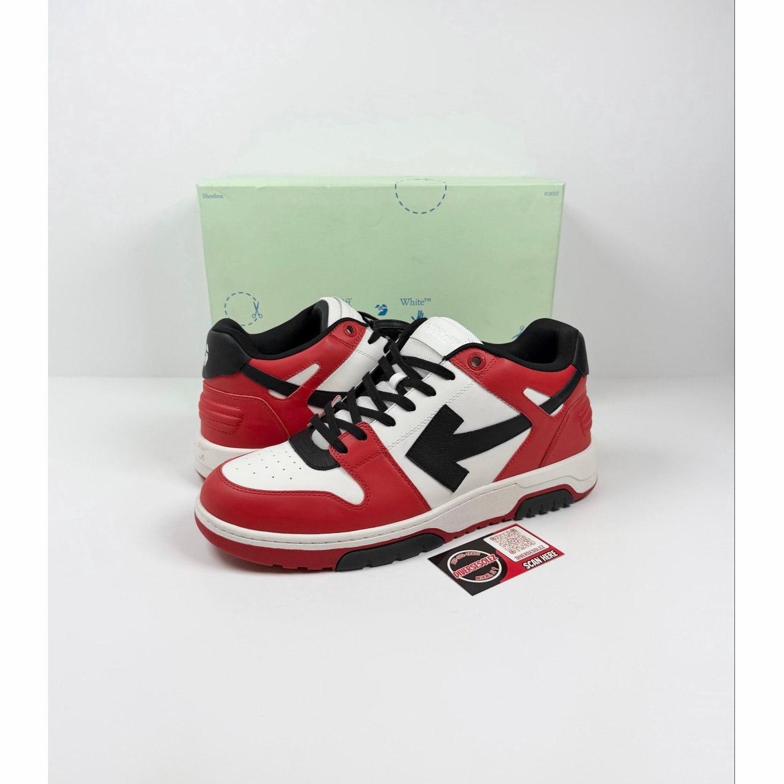 Off-White Size 49EU/16US - Off-White Out Of Office Red White Black Size US 15 / EU 48 - 1 Thumbnail