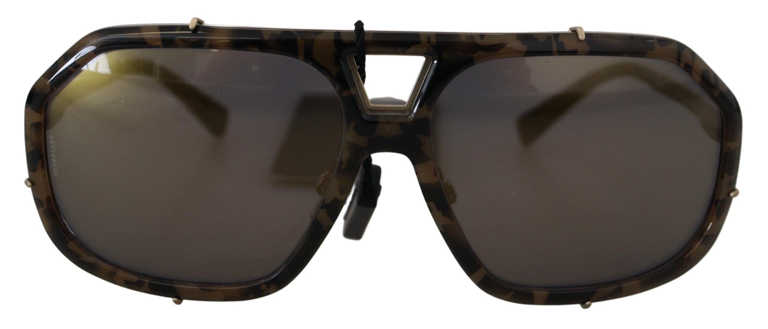 Dolce & Gabbana Chic Aviator Mirrored Brown Women's Sunglasses Size ONE SIZE - 1 Thumbnail