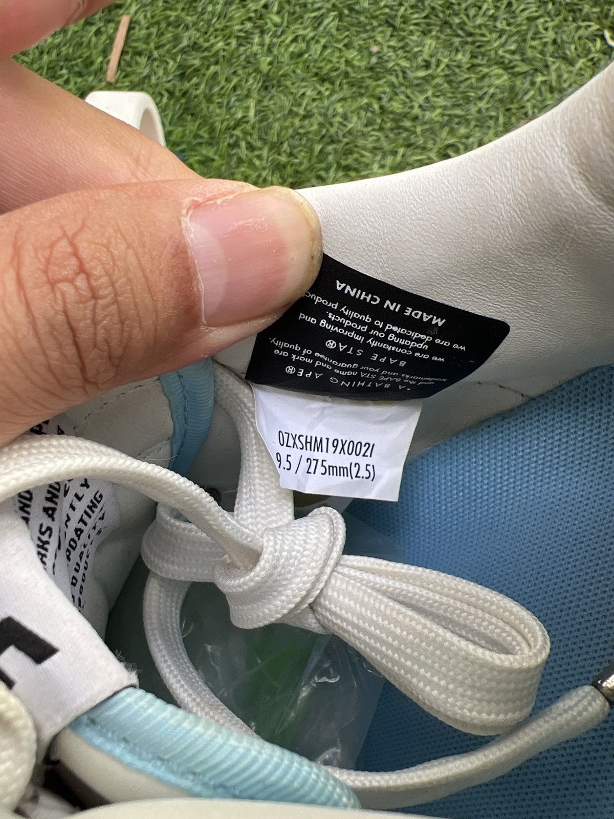 Bape Bape sta Low Leather UNC Blue Size US 9.5 / EU 42-43 - 9 Thumbnail