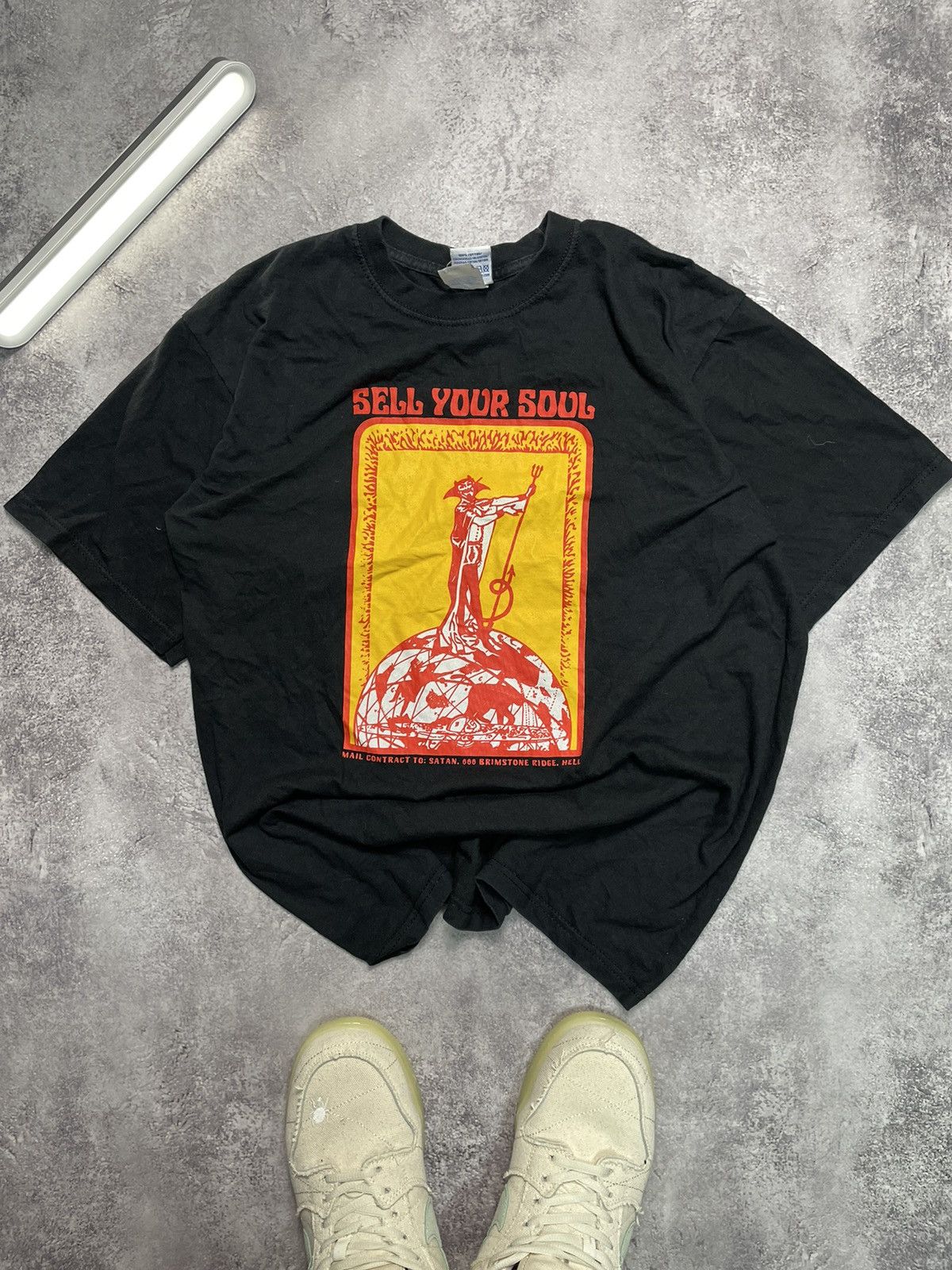 Other Vintage Sell Your Soul Stana 666 Hell T Y2K Goth Horror Size US S / EU 44-46 / 1 - 2 Thumbnail