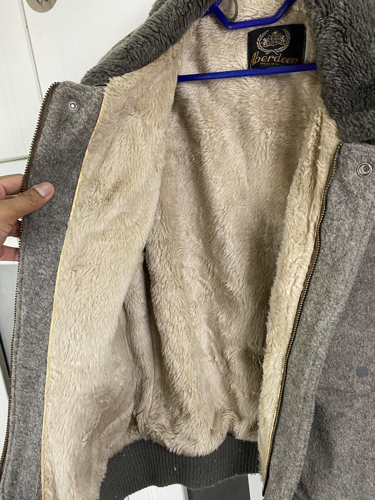 Vintage ✅️Vintage ABERDEEN Usa Bomber Wool Jacket Size US L / EU 52-54 / 3 - 4 Thumbnail