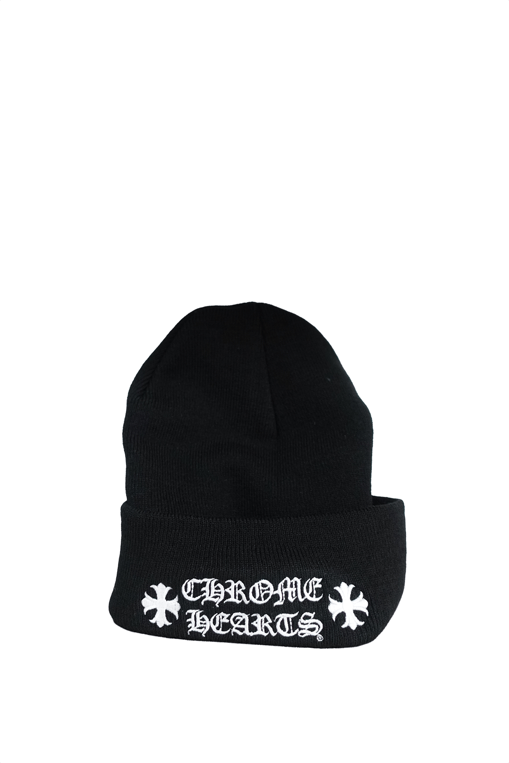 Chrome Hearts CHROME HEARTS EMBROIDERY BEANIE BLACK WHITE Size ONE SIZE - 1 Thumbnail