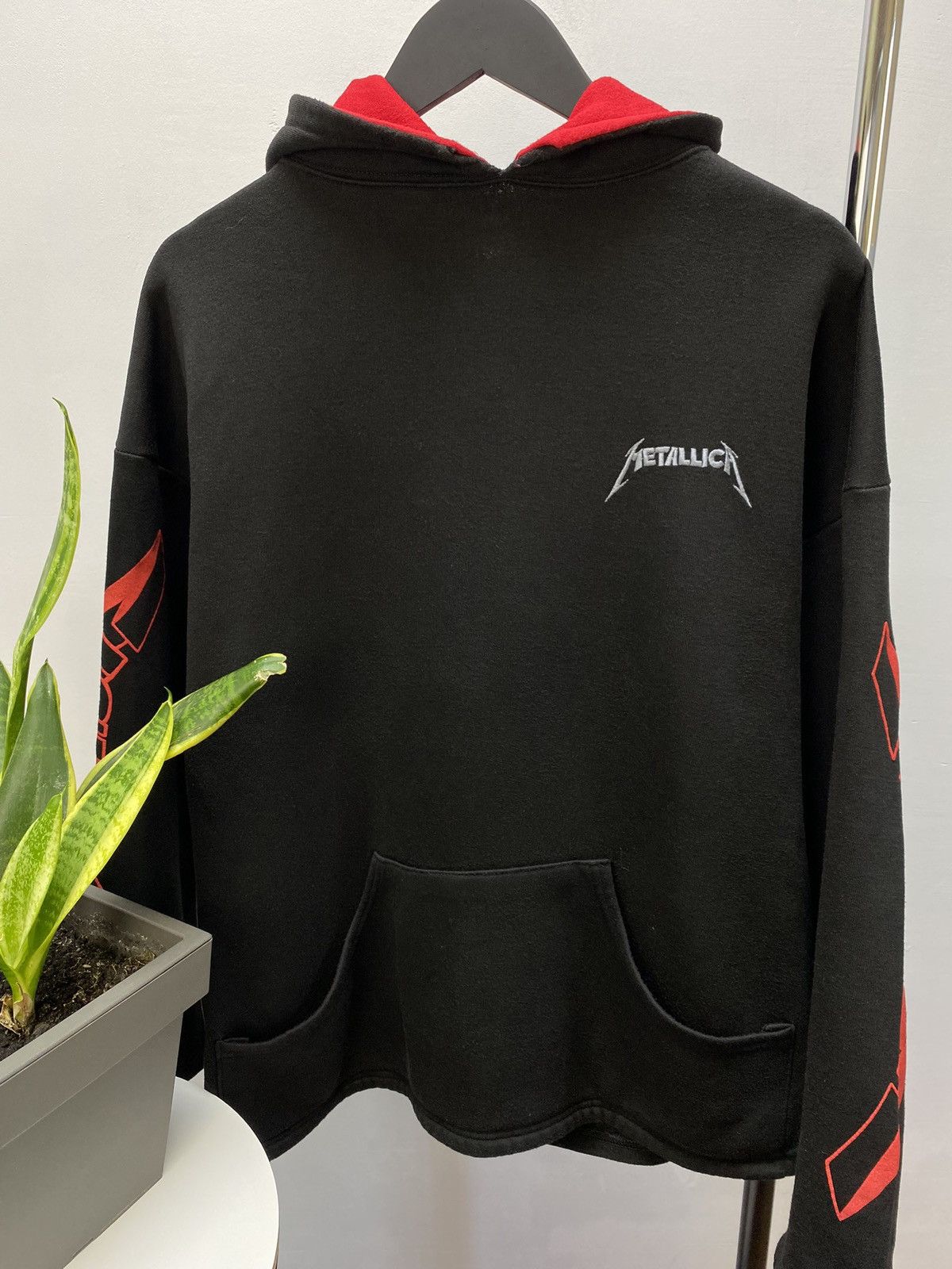 Band Tees × Metallica × Vintage Vintage 90s Metallica Nowhere Else To Roam Tour Hoodie Size US XL / EU 56 / 4 - 4 Thumbnail