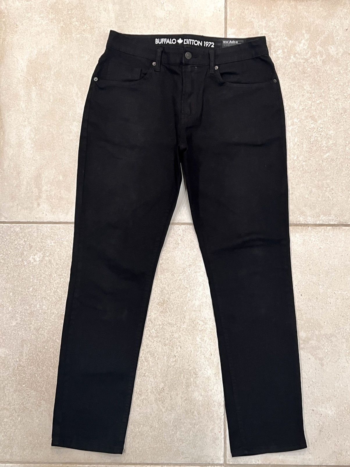 Buffalo David Bitton tailored black stretched denim Size US 34 / EU 50 - 1 Thumbnail