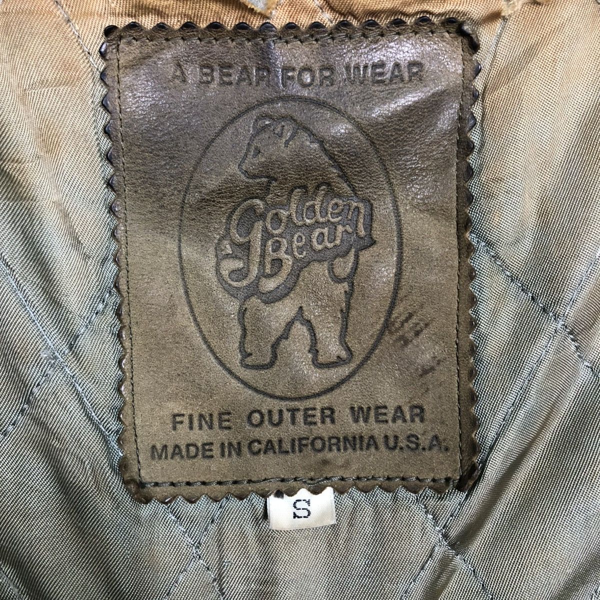 Golden Bear 🔥VINTAGE VARSITY LEATHER JACKET GOLDEN BEAR MADE IN USA Size US S / EU 44-46 / 1 - 21 Thumbnail