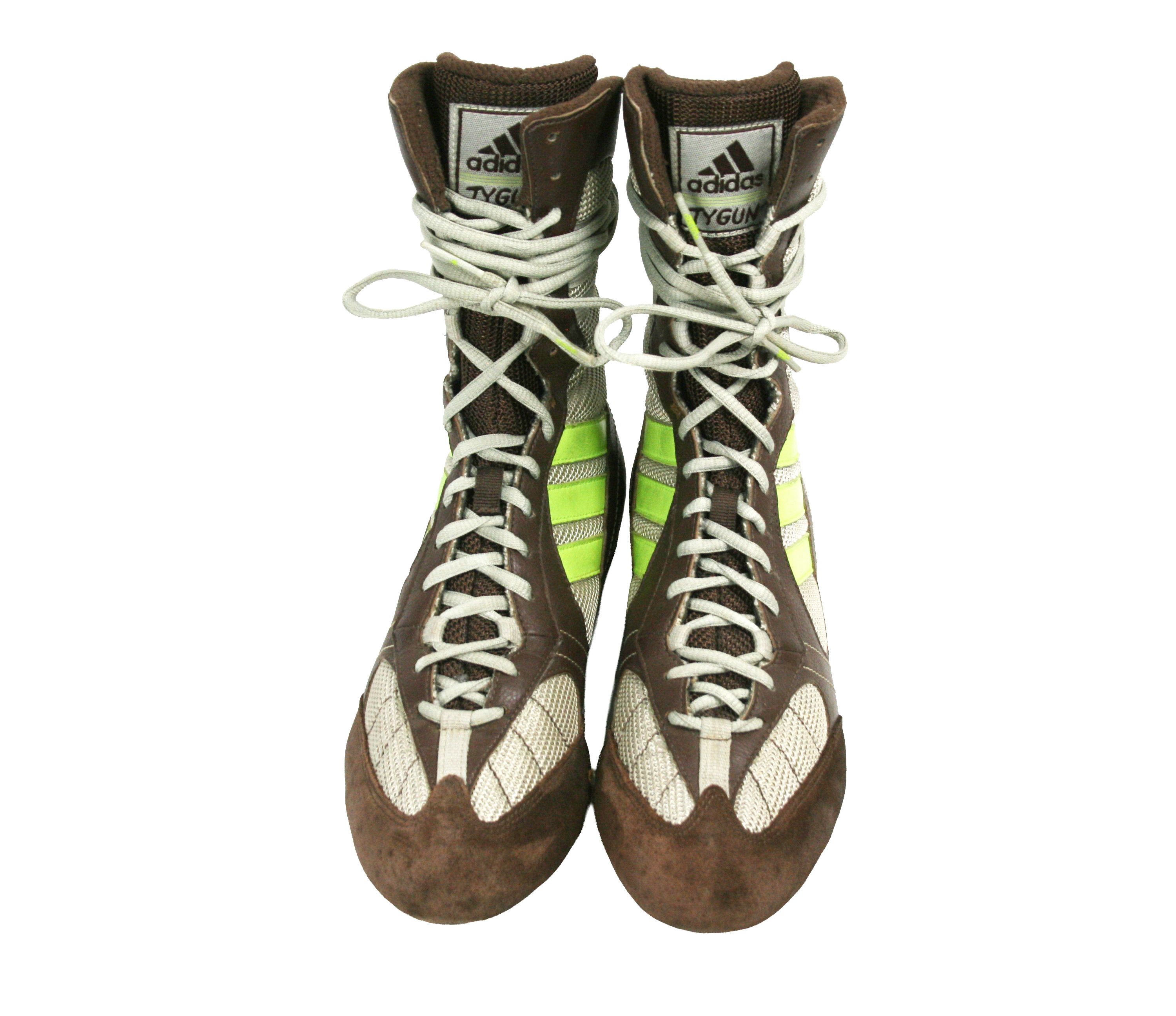 Adidas 2004 Tygun Boxing Y2K High Laced Boots Vintage Size US 8 / IT 38 - 10 Thumbnail