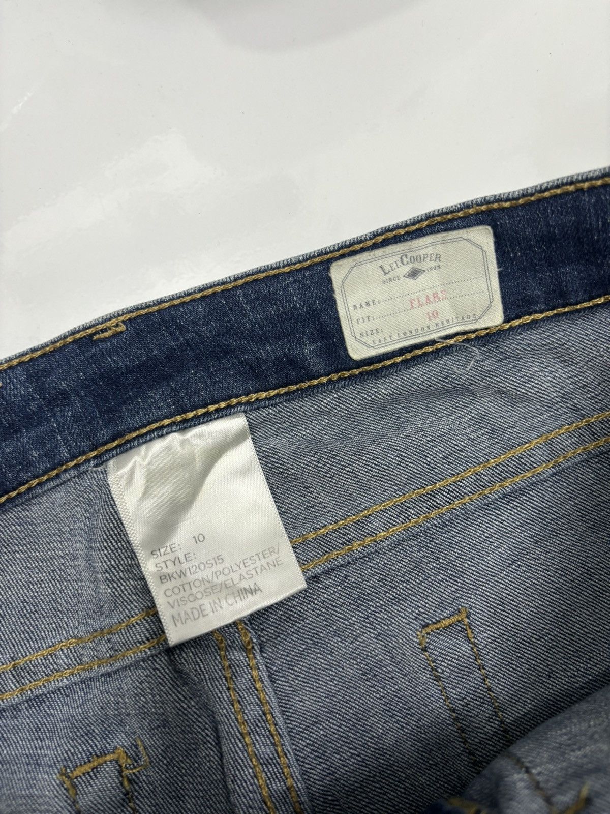If Six Was Nine Vintage 90s Lee Cooper Super Flare Denim Jeans Size 28" / US 6 / IT 42 - 9 Thumbnail