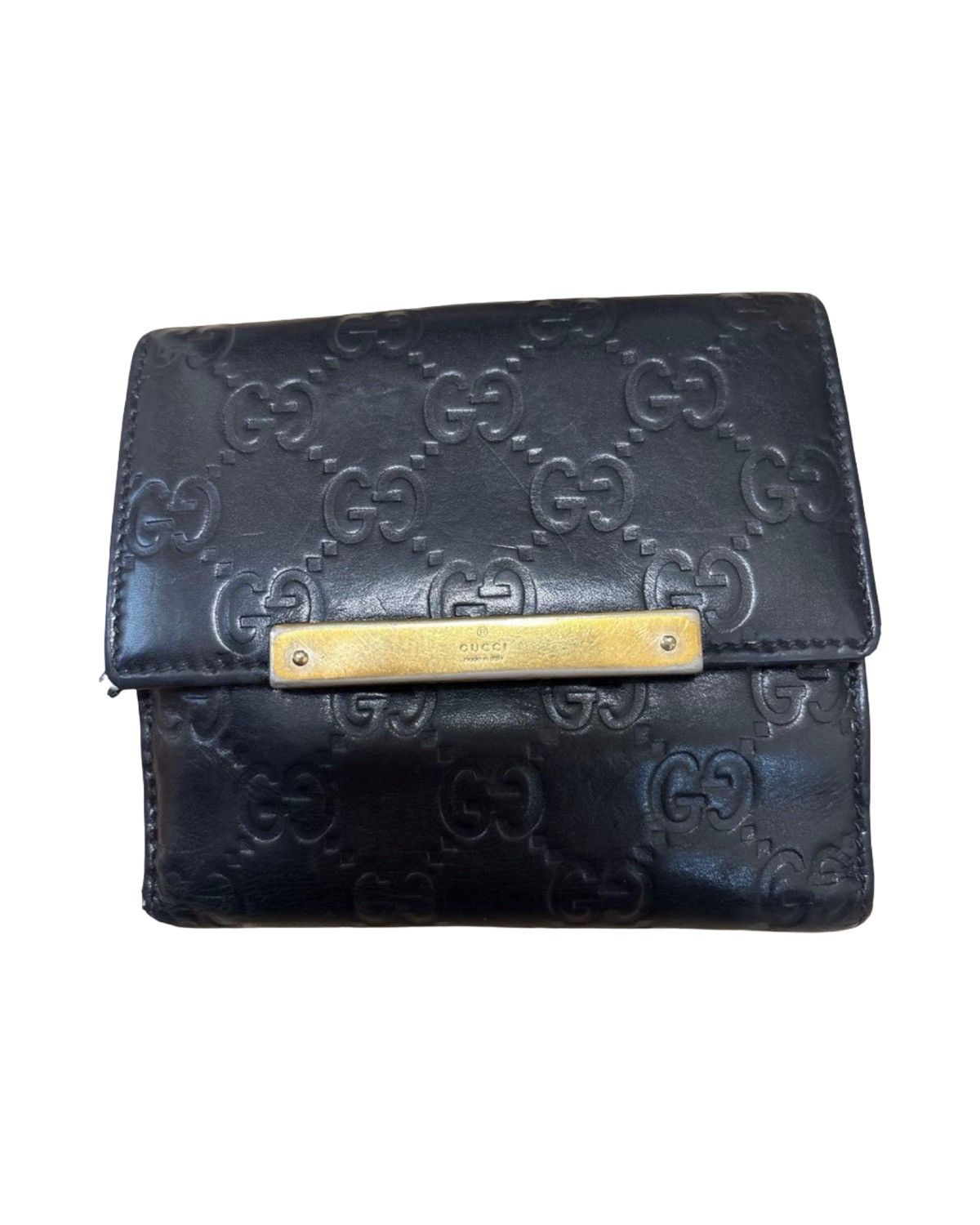Gucci 🇮🇹MADE IN ITALY🇮🇹 GUCCI Leather Wallet Size ONE SIZE - 2 Thumbnail