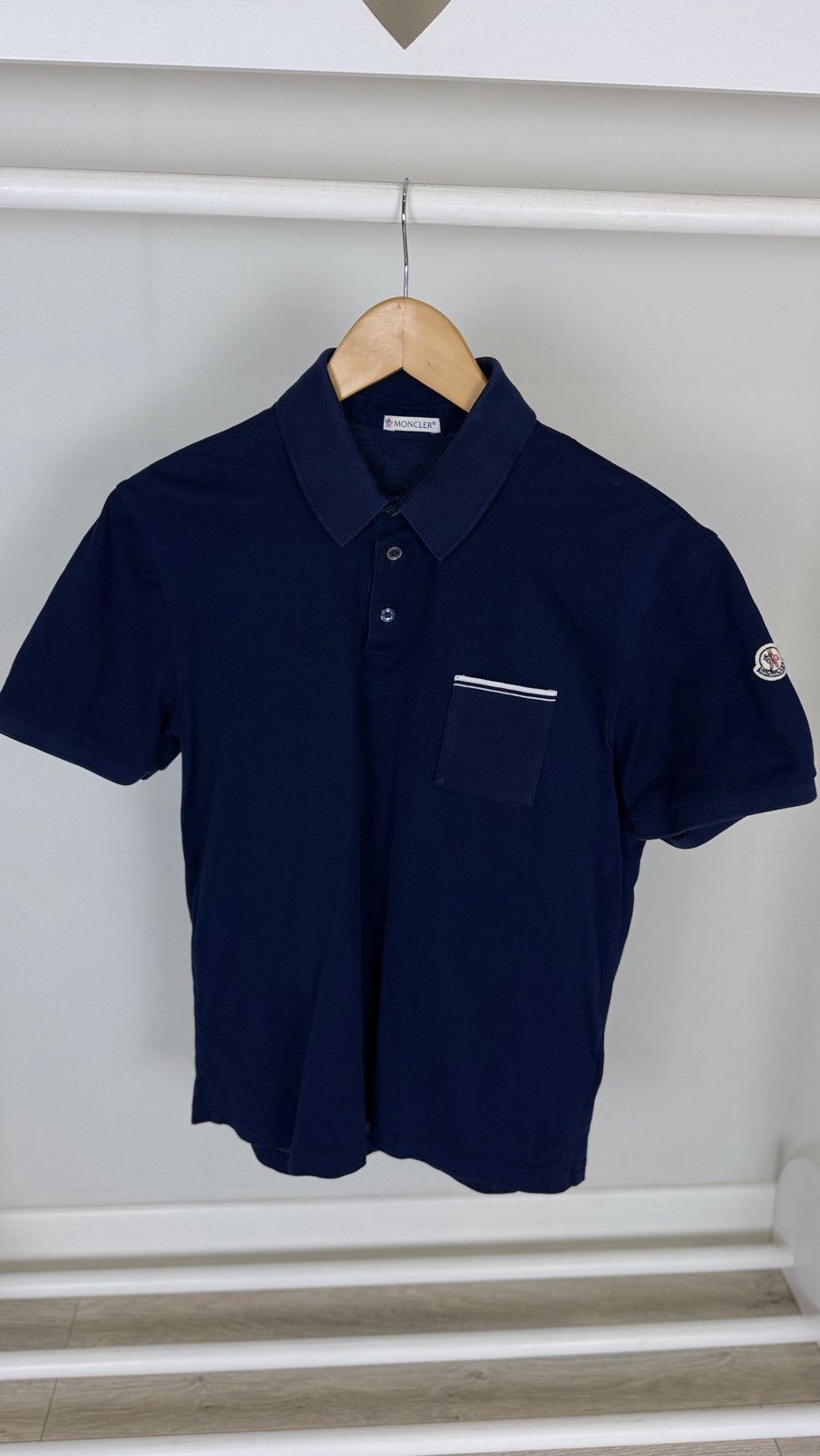 Moncler Moncler Maglia Polo Size US L / EU 52-54 / 3 - 2 Thumbnail