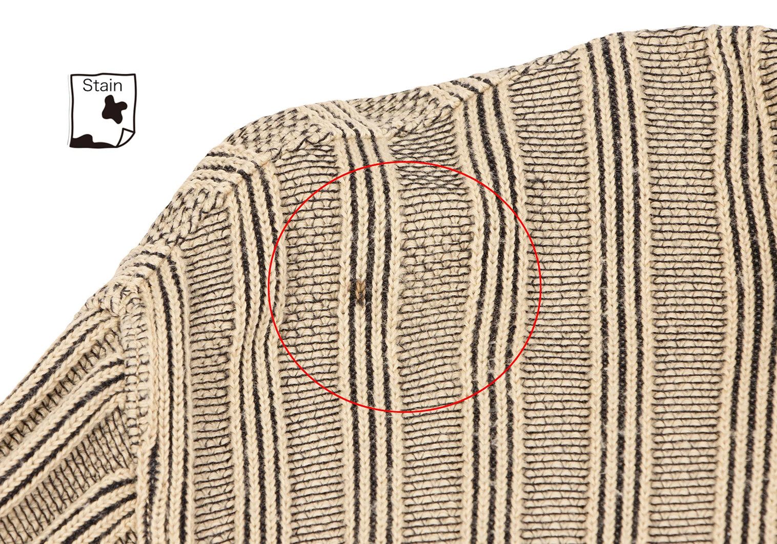 Hermes Cotton Stripe Knit Polo Shirt in Beige and Black Size US M / EU 48-50 / 2 - 4 Thumbnail
