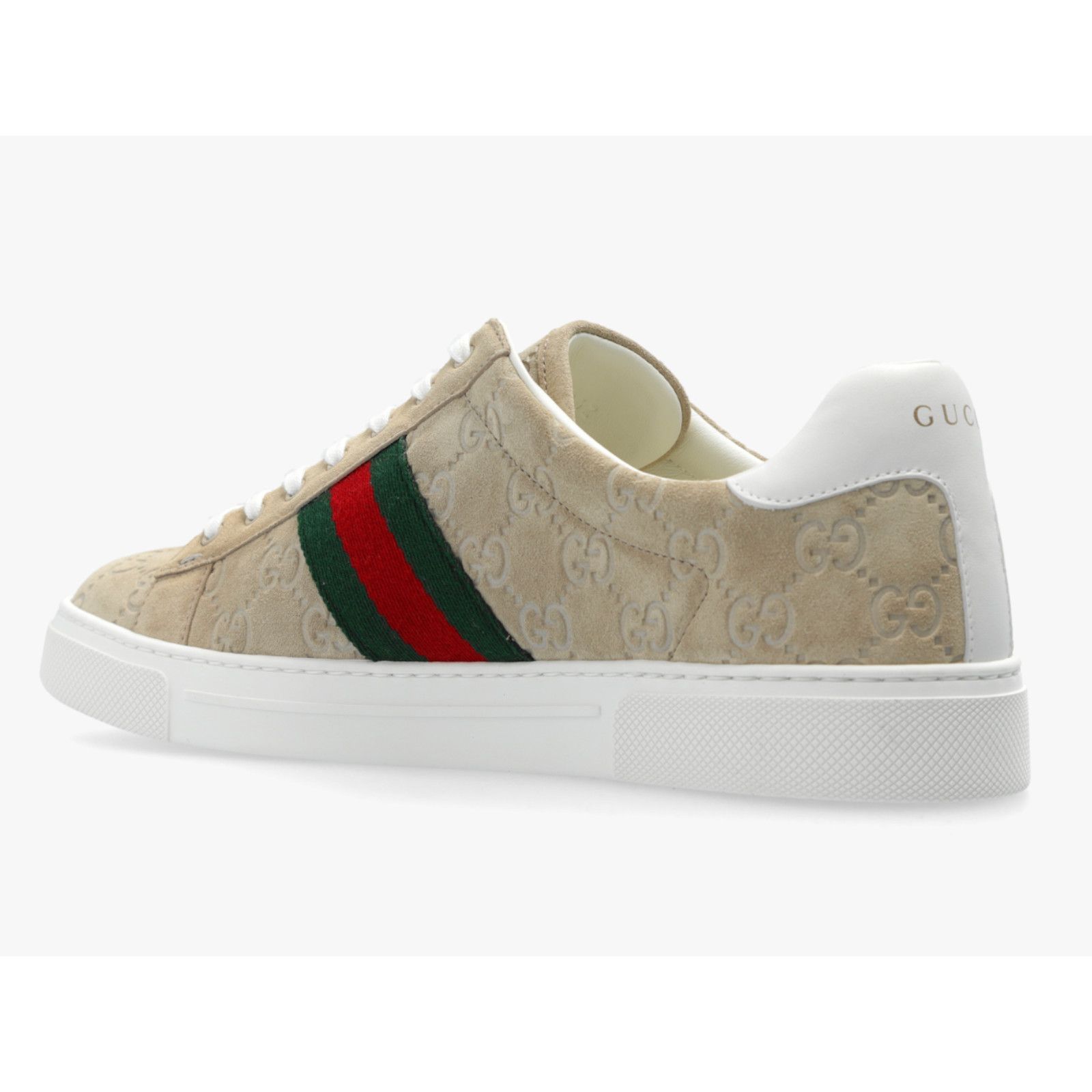 Gucci Gucci Oatmeal Beige Suede Flat Low Top Trainer Sneakers 40 Size US 10 / IT 40 - 18 Thumbnail