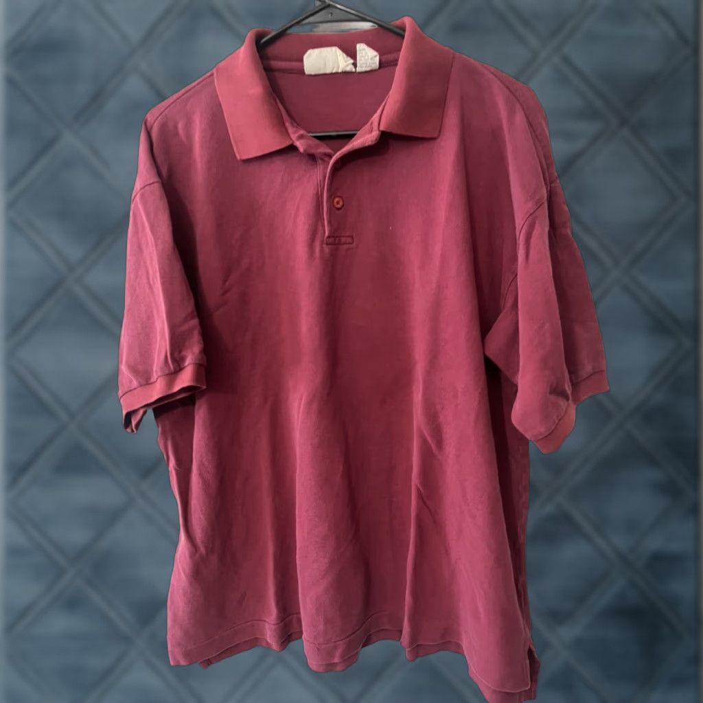 Vintage VINTAGE Aéropostale Polo Shirt Men Medium Red 100% Cotton Short Sleeve Collared Pullover Casual 90s Concert? (but avoid adding unverified) Size US M / EU 48-50 / 2 - 1 Thumbnail