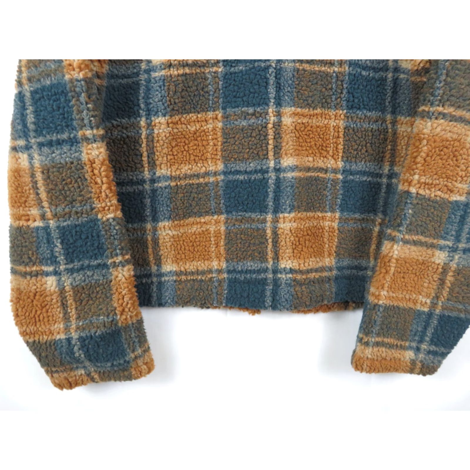 Vintage Natural Reflections flannel jacket shirt Green Orange plaid lined winter women L Size L / US 10 / IT 46 - 8 Thumbnail