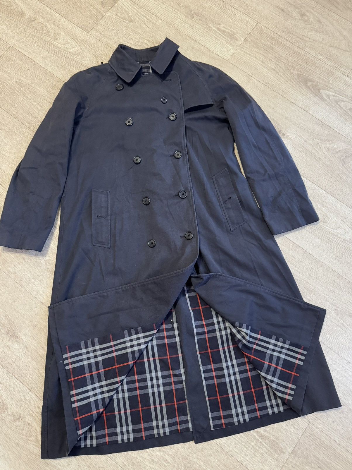 Burberry 🔷Vintage Burberry Trench Coat 90s🔷 Size US M / EU 48-50 / 2 - 1 Thumbnail