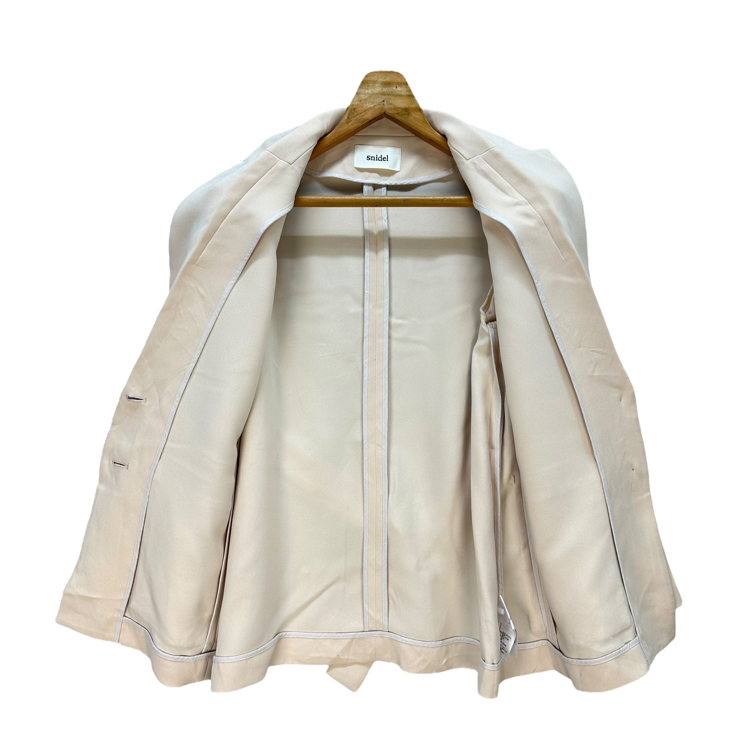 Japanese Brand SNIDEL Belted Suit Jacket Blazer #A68-1634 Size ONE SIZE - 7 Thumbnail