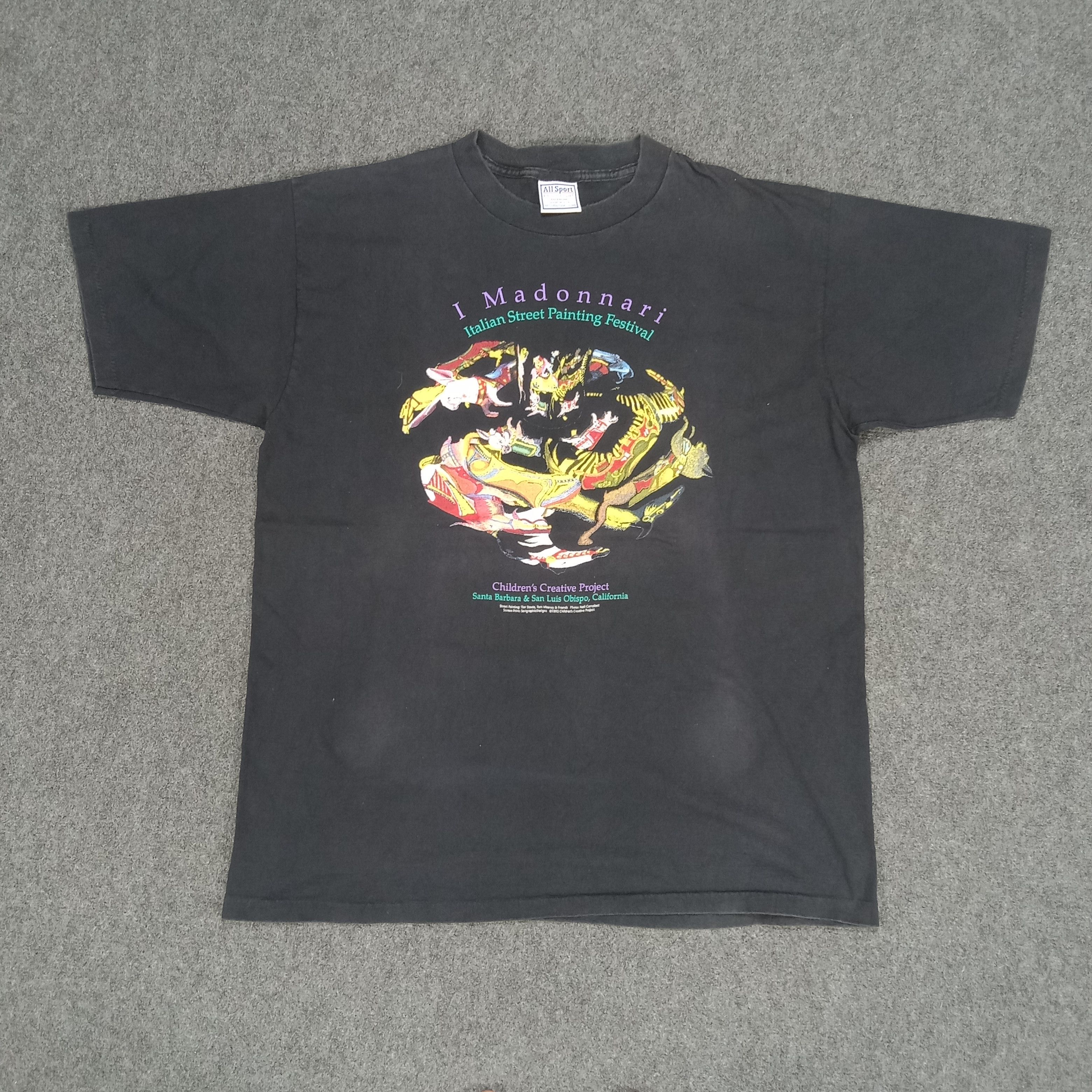 Vintage 90's Madonnari Italian Painting Festival Tshirt