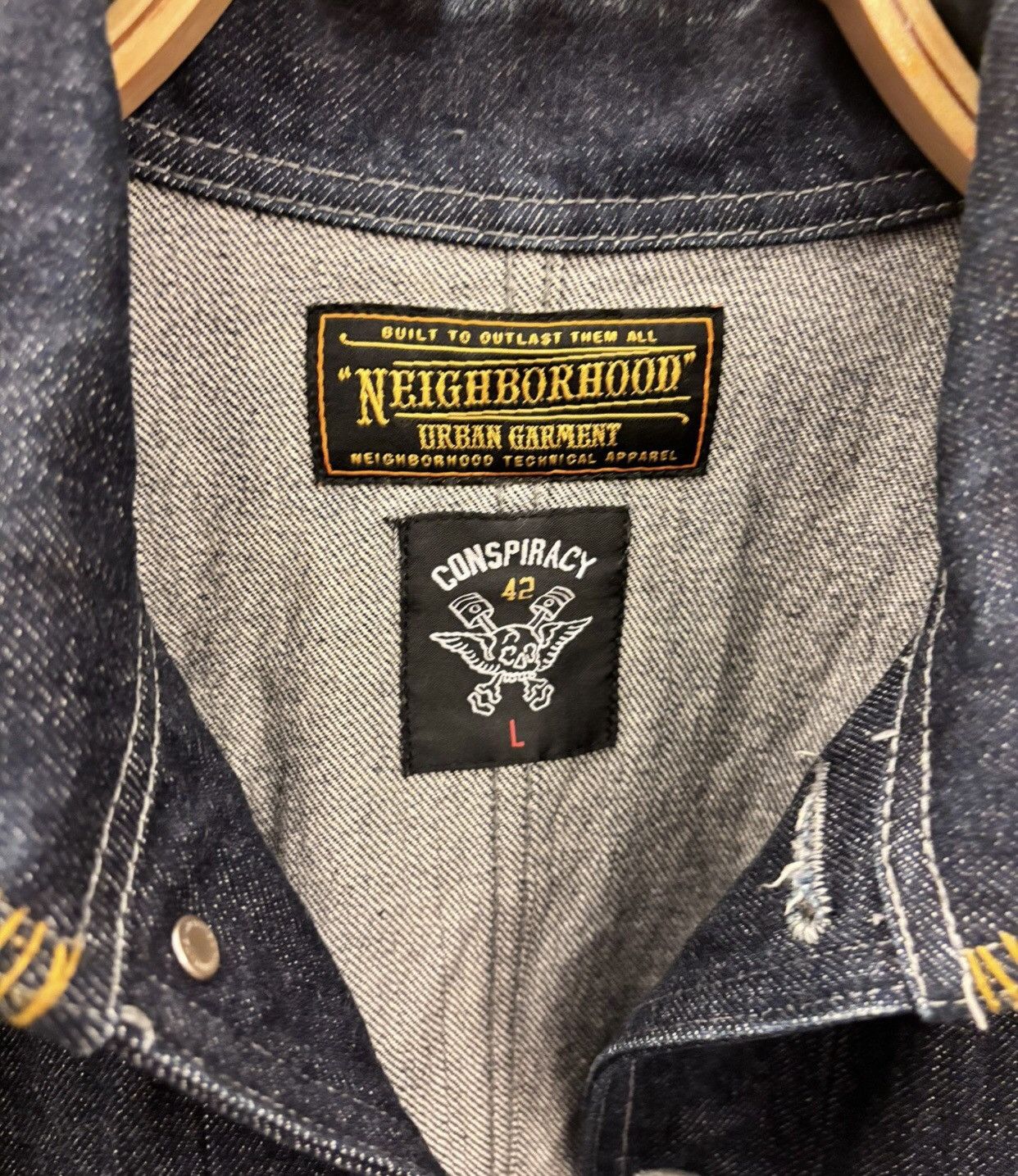 Neighborhood × Stussy Stussy x Neighborhood BY Shipyard C-JKT ethnic denim jacket Size US L / EU 52-54 / 3 - 3 Thumbnail