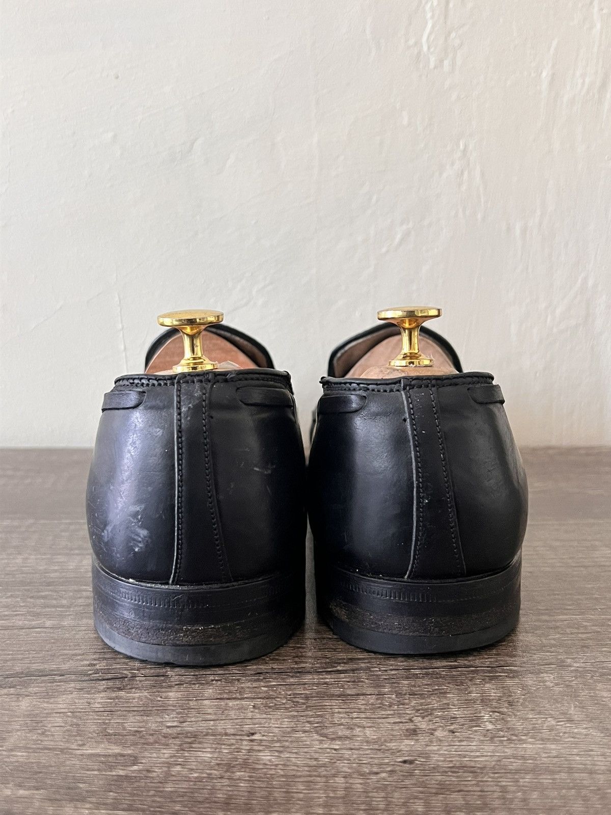 Alden ALDEN 660 BLACK LEATHER TASSEL LOAFERS SLIP ON 13 AA Size US 9.5 / EU 42-43 - 11 Thumbnail